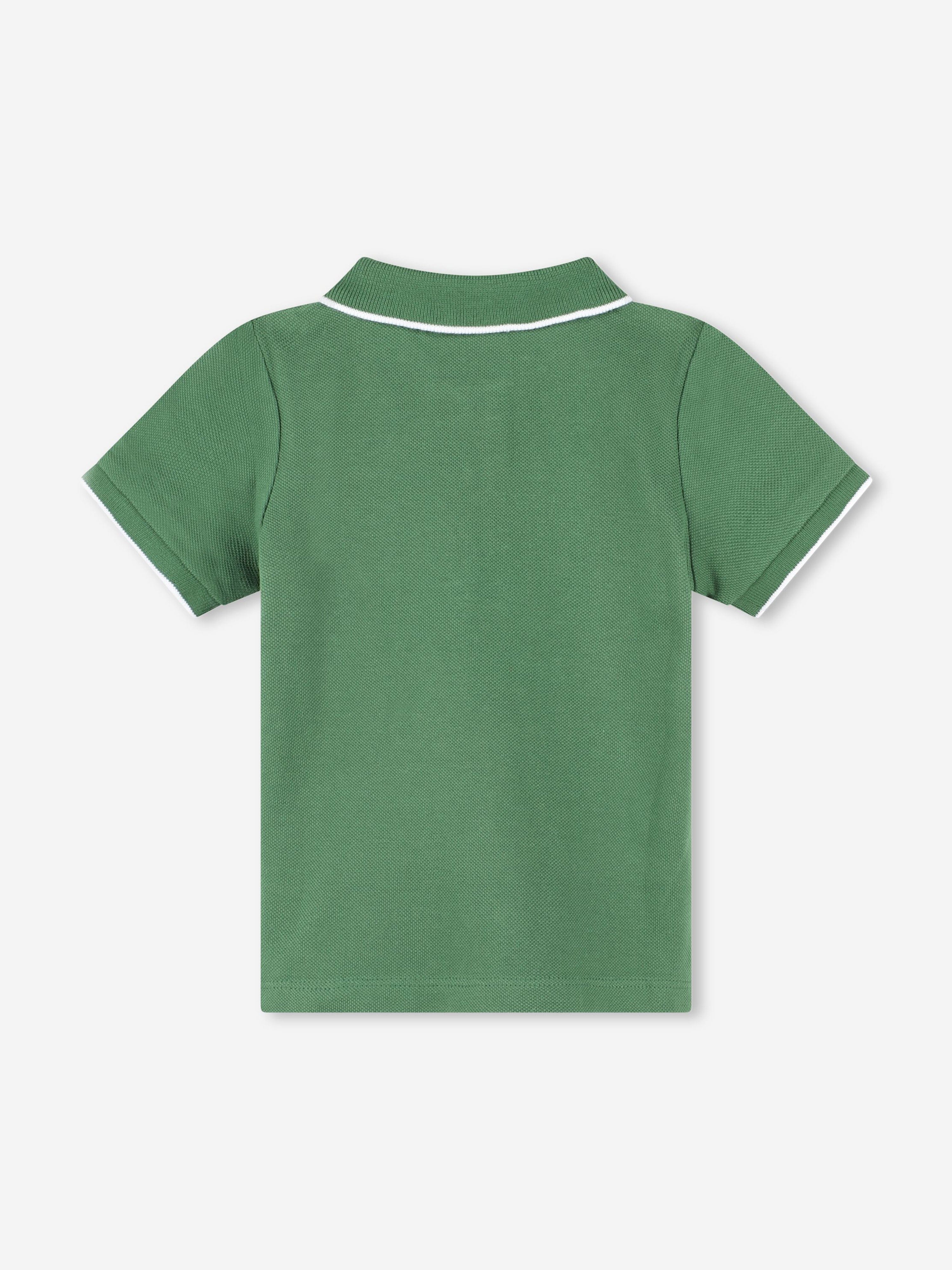 BOSS Baby Boys Logo Polo Shirt in Green