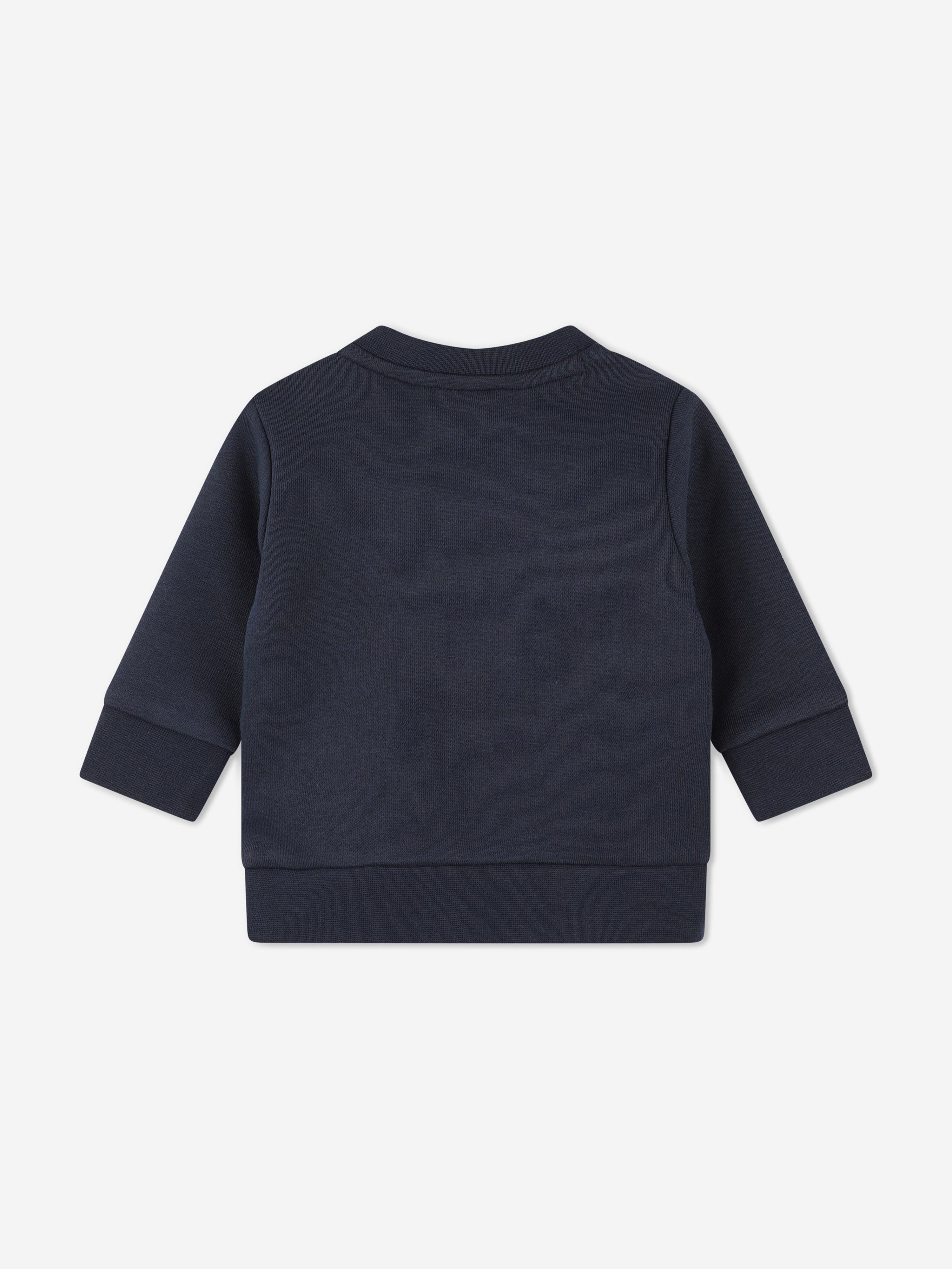 BOSS Baby Boys Logo Print Sweatshirt in Navy