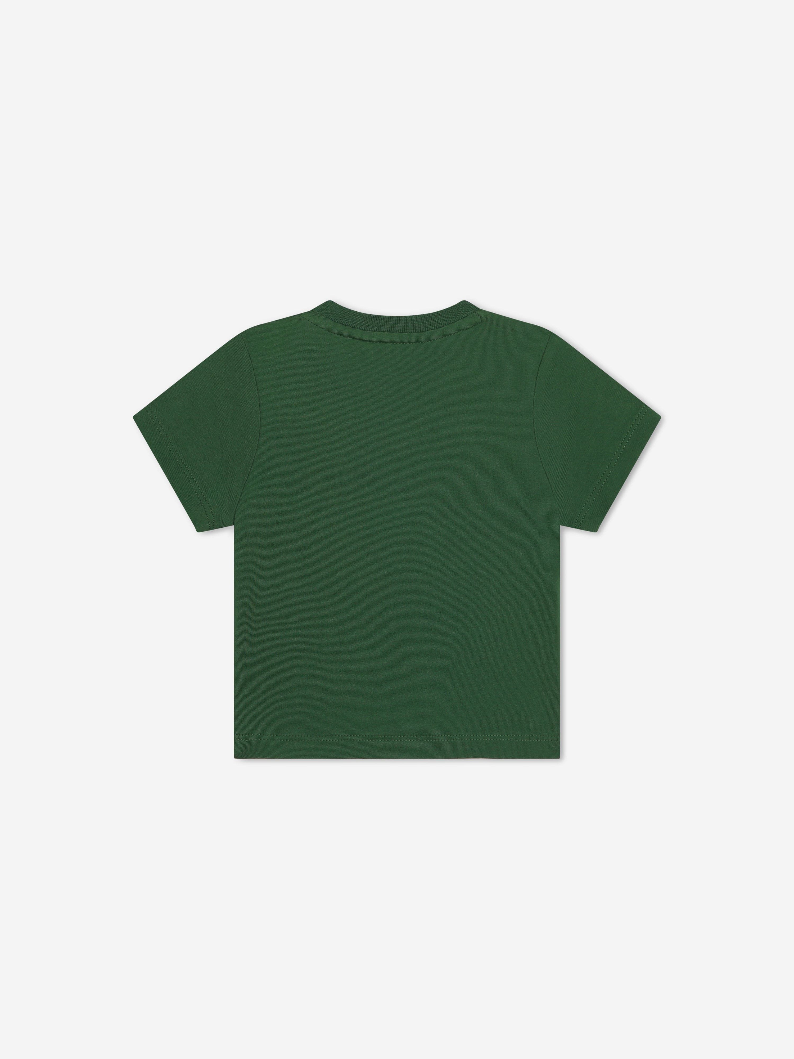 BOSS Baby Boys Logo Print T-Shirt in Green