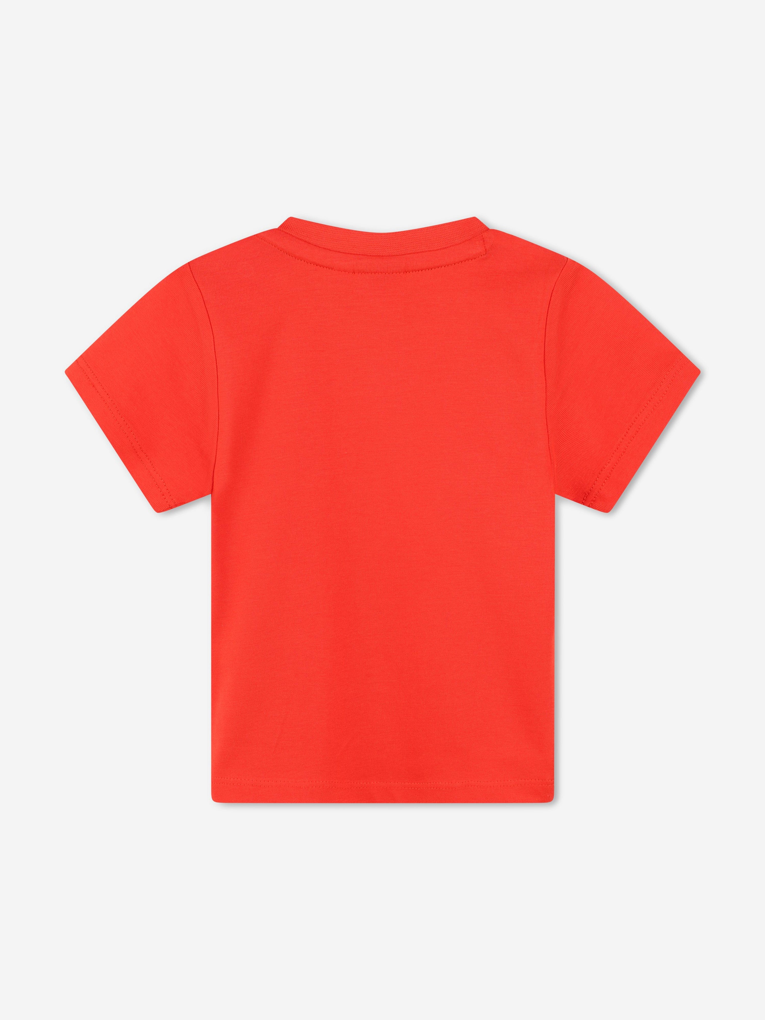 BOSS Baby Boys Logo Print T-Shirt in Red