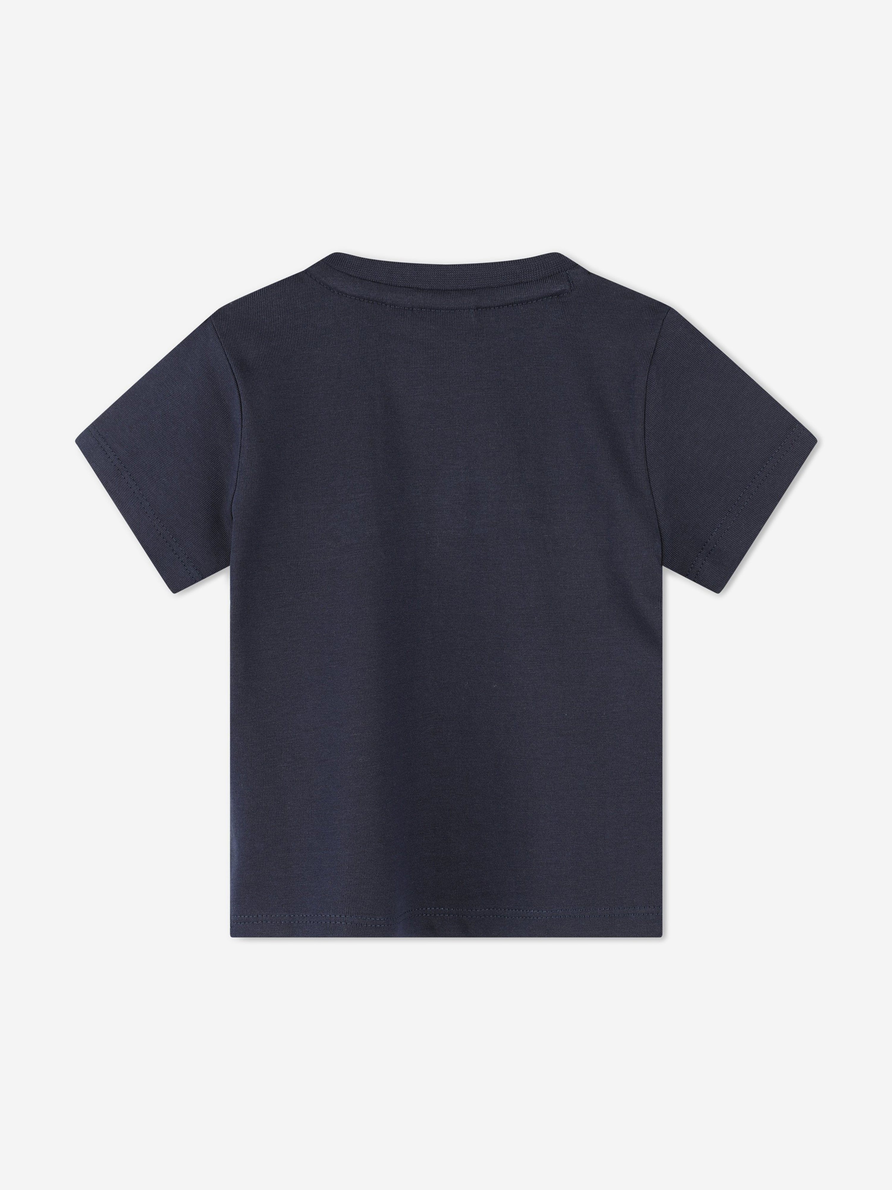 BOSS Baby Boys Logo Print T-Shirt in Navy