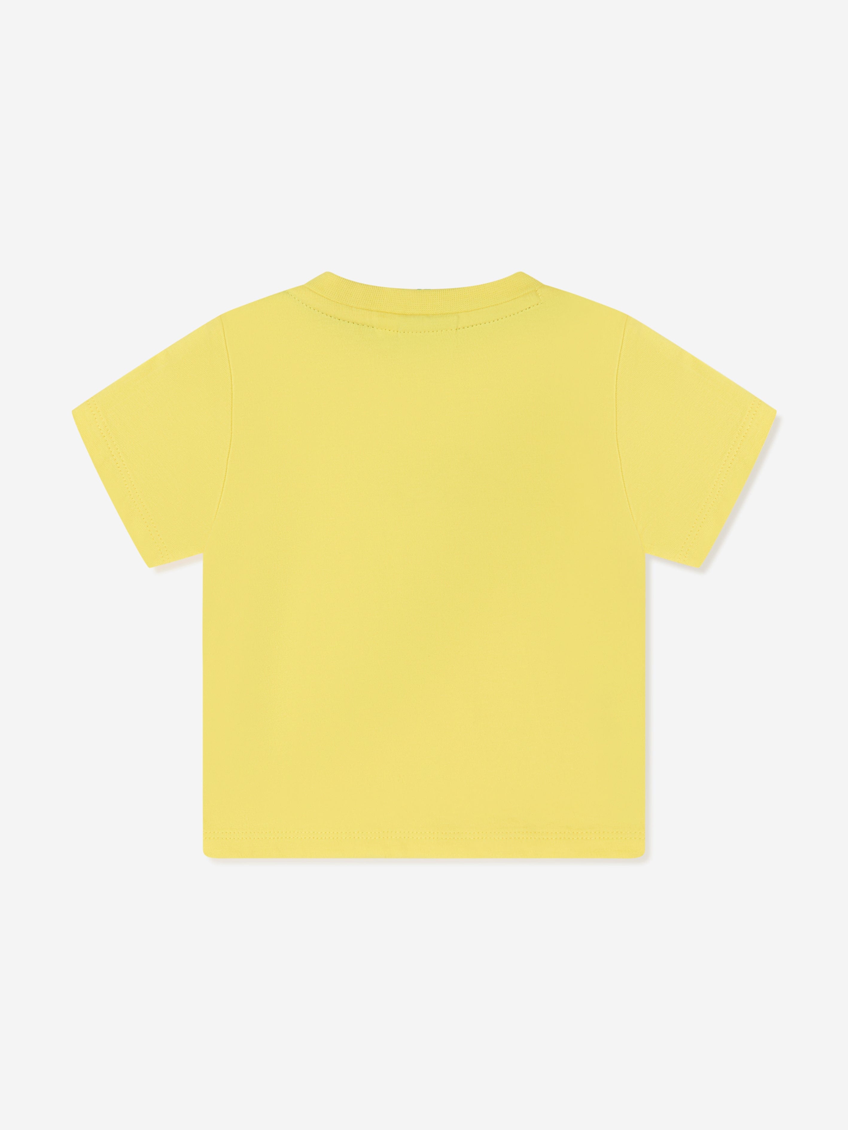 BOSS Baby Boys Logo Print T-Shirt in Yellow