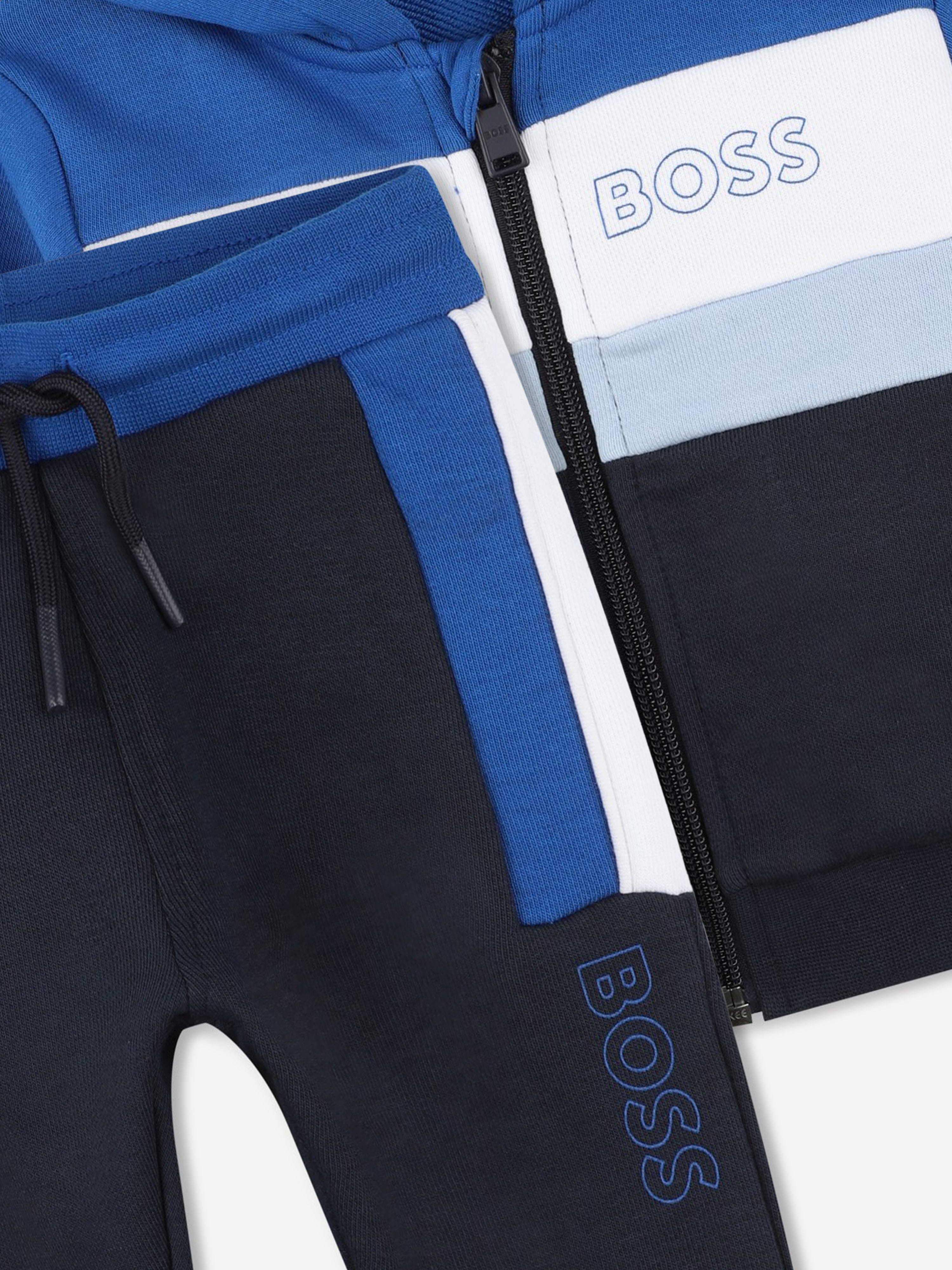 BOSS Baby Boys Logo Tracksuit in Navy