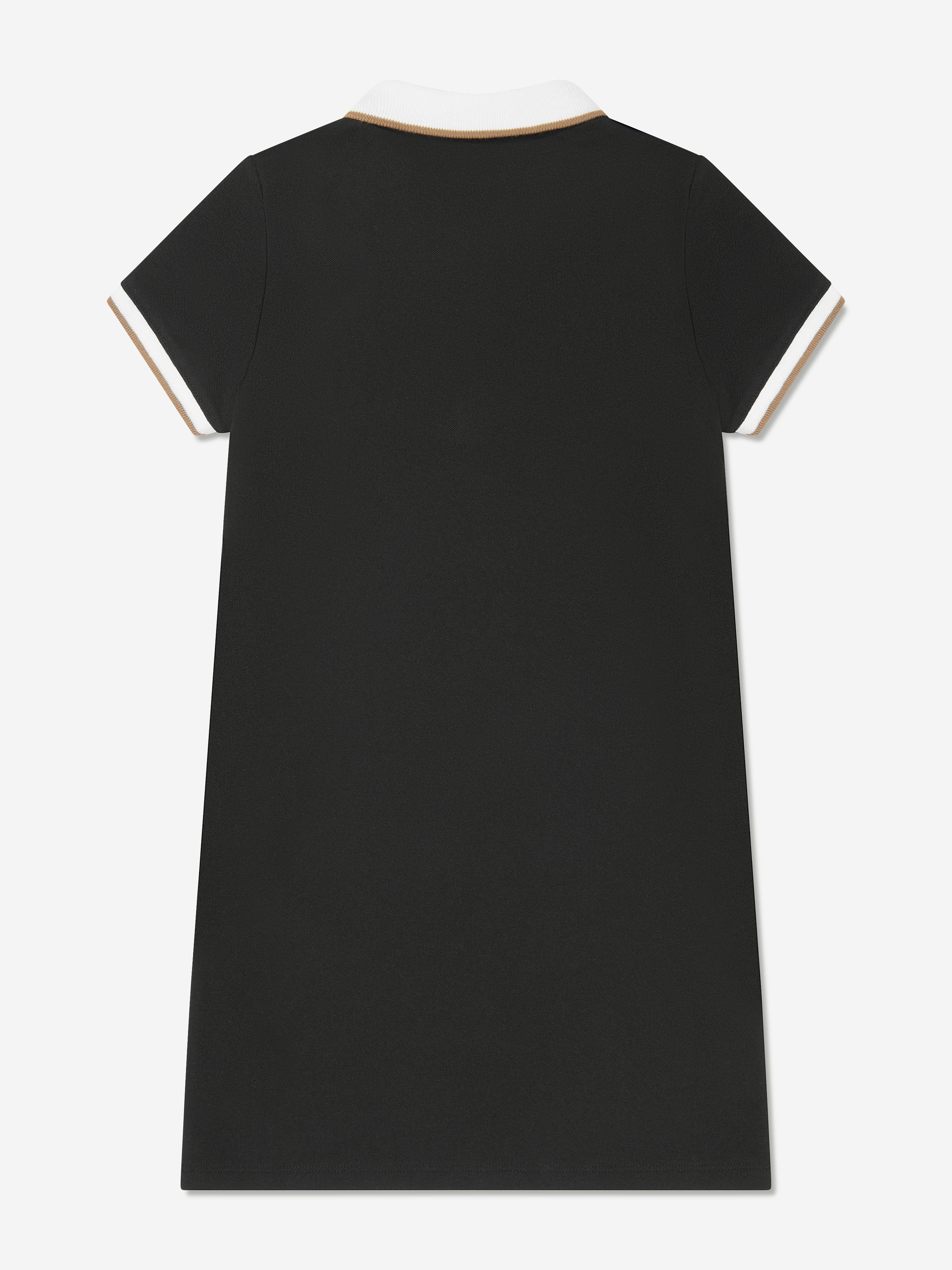 BOSS Girls Polo Dress in Black