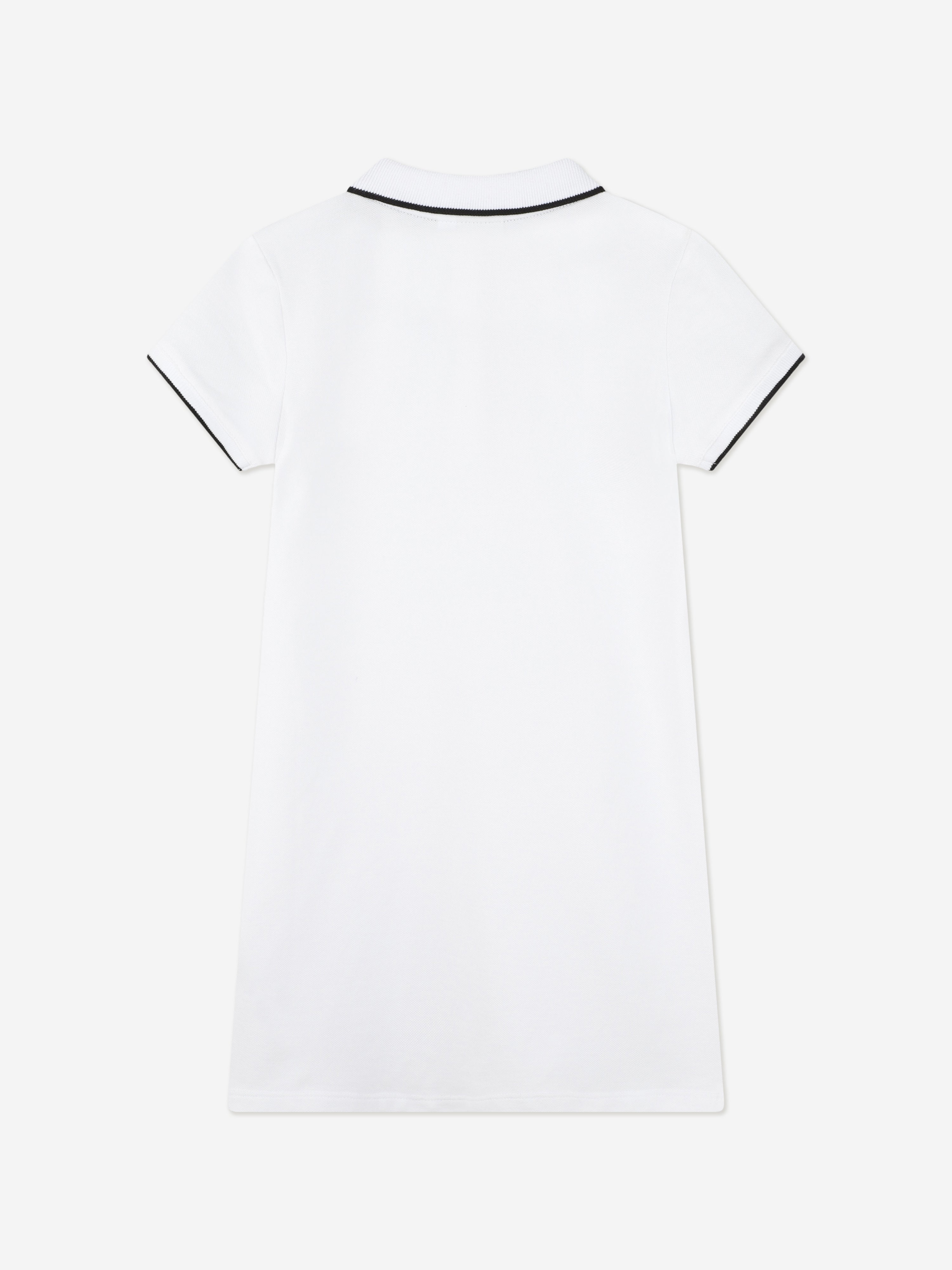 BOSS Girls Polo Dress in White