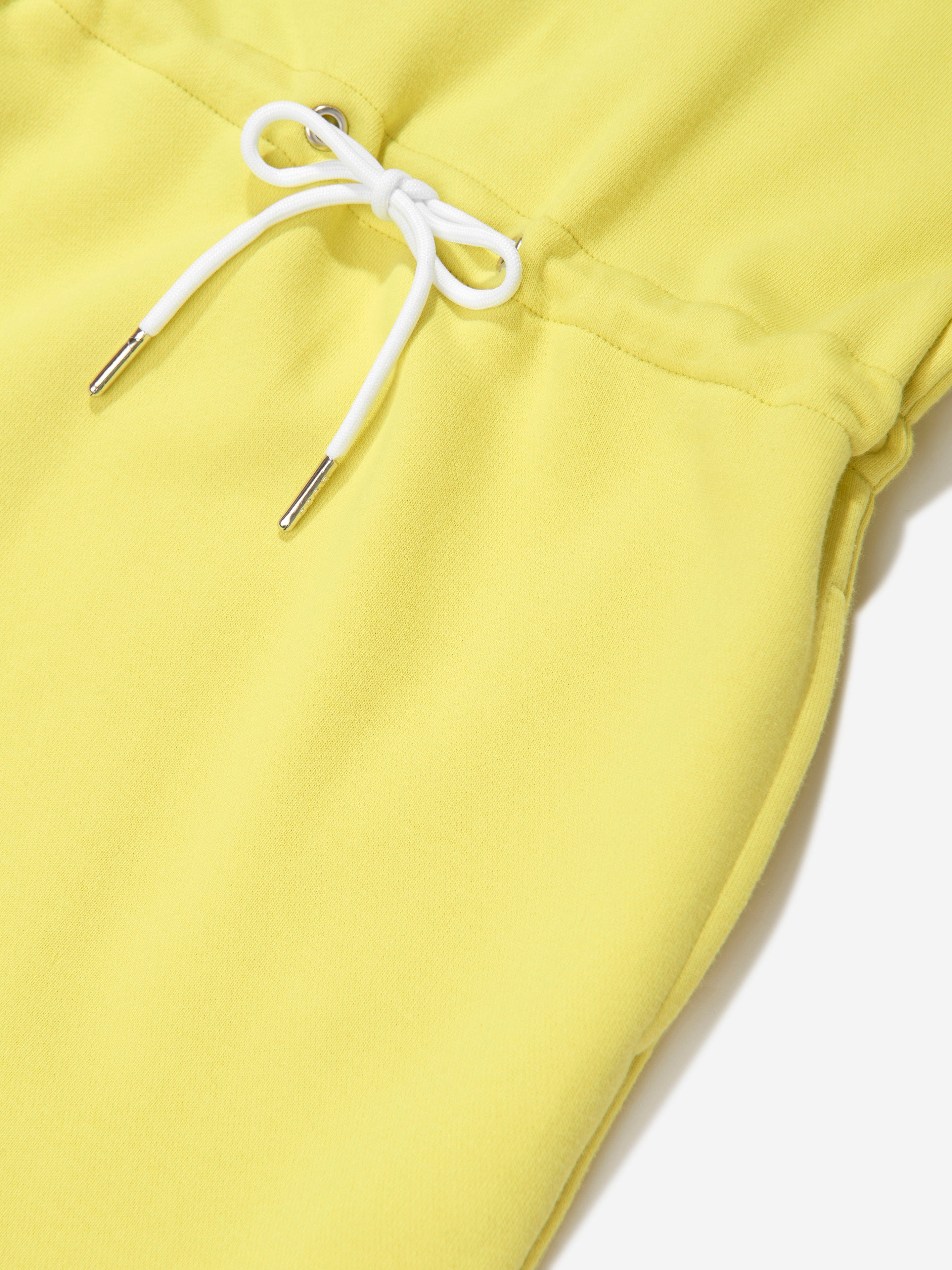 BOSS Girls Hooded Sweater Dress in Yellow