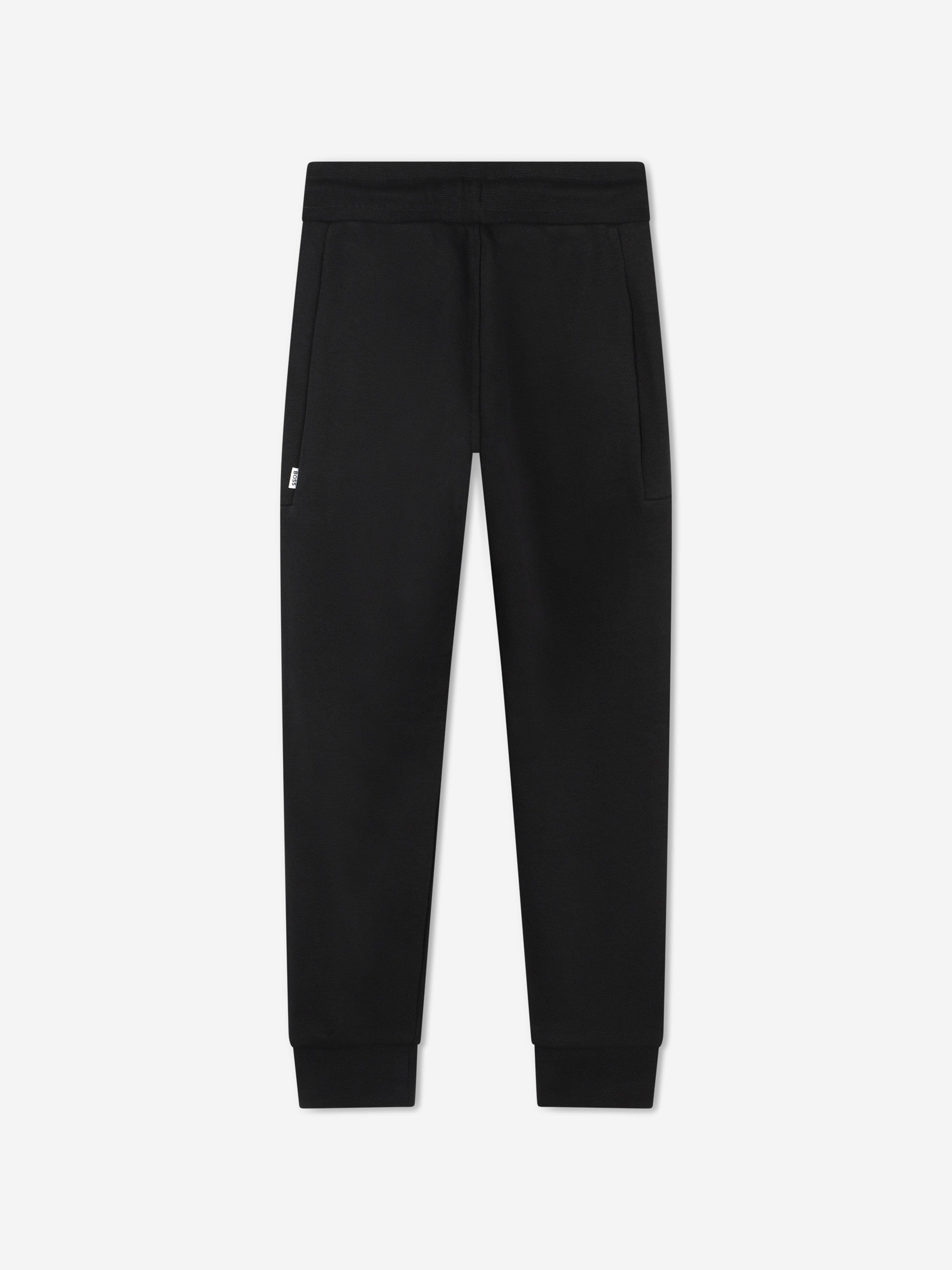 BOSS Boys Logo Joggers in Black