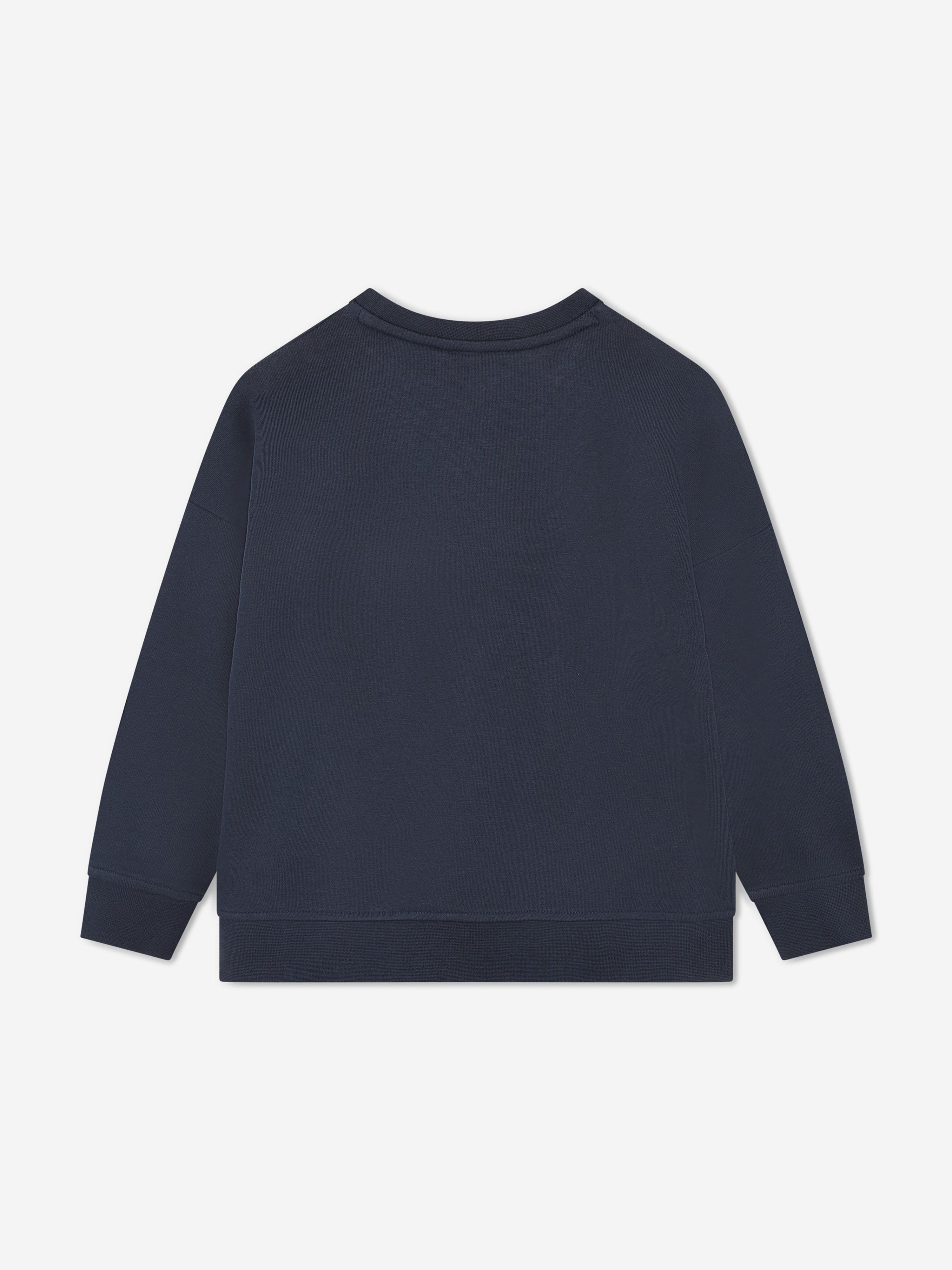 BOSS Boys Embossed Logo Sweatshirt in Navy