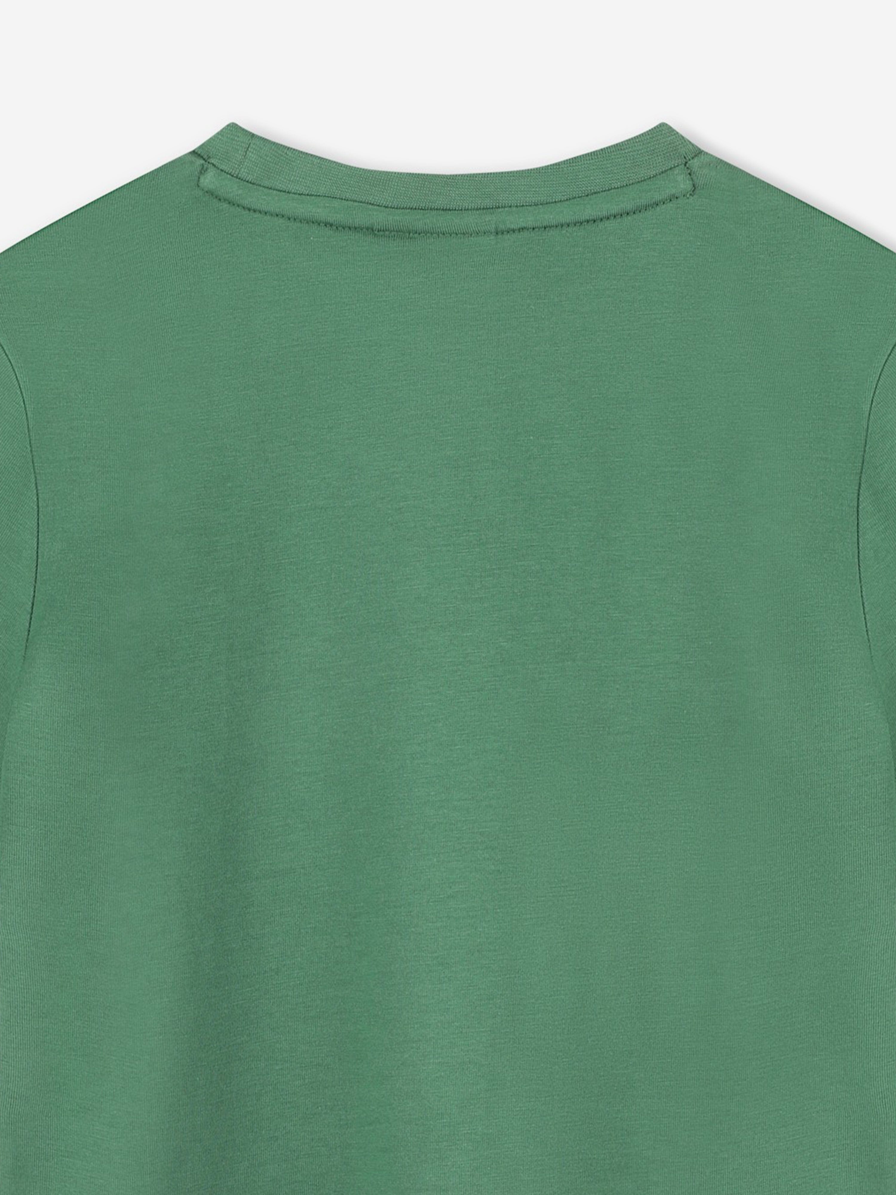 BOSS Boys Logo Print T-Shirt in Green