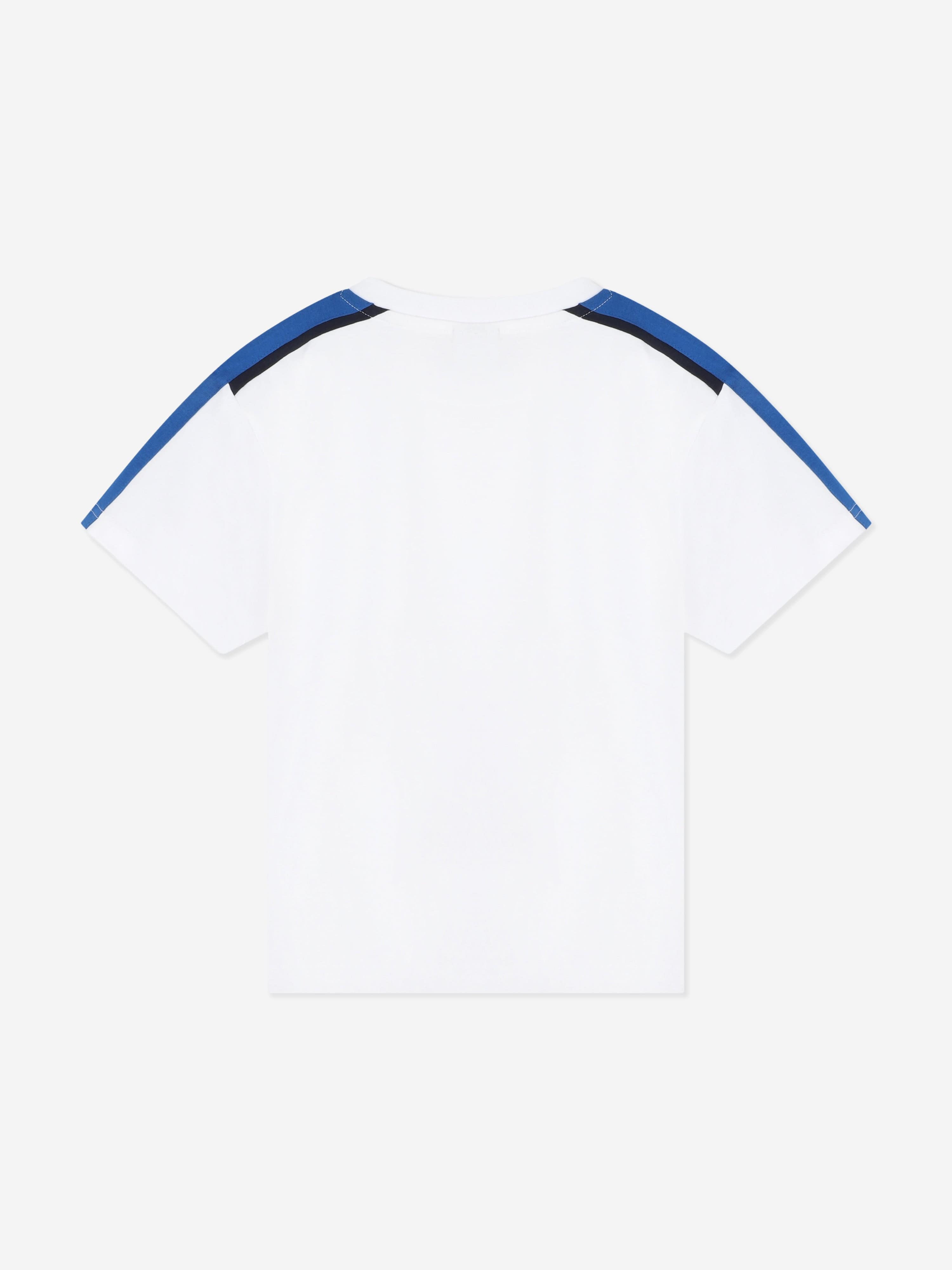 BOSS Boys Logo Print T-Shirt in White