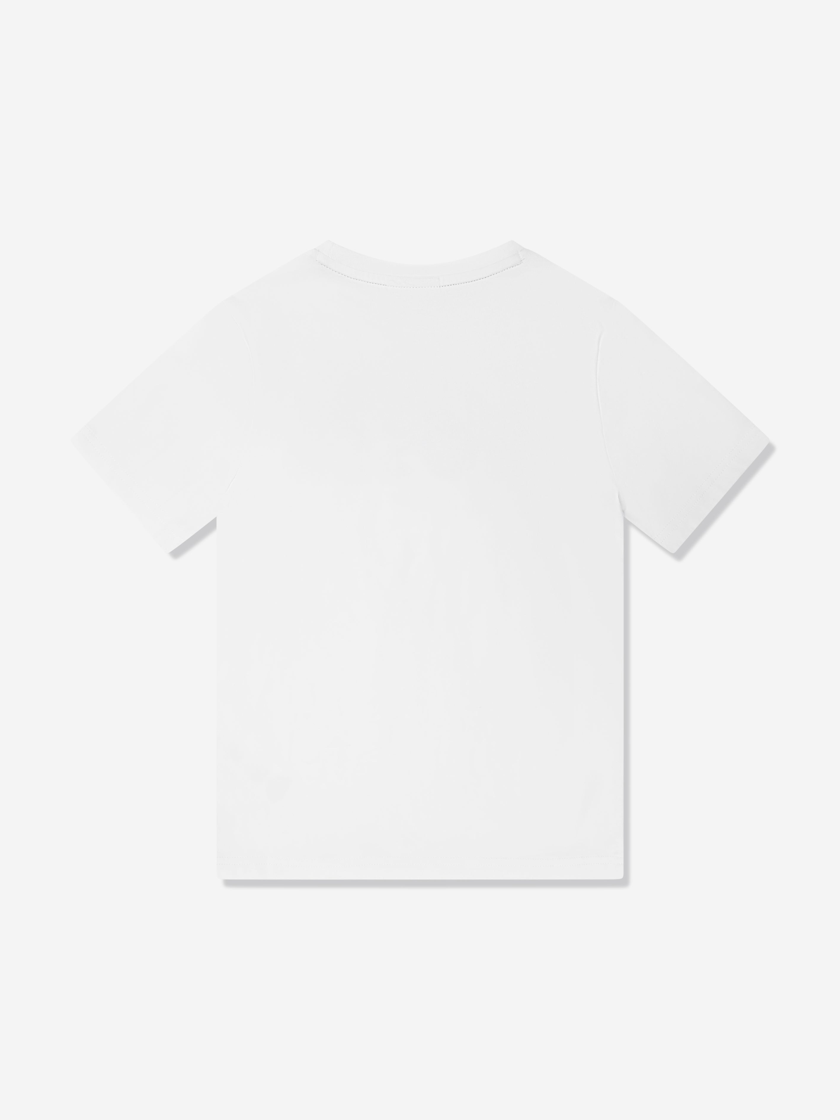 BOSS Boys Embossed Logo T-Shirt in White