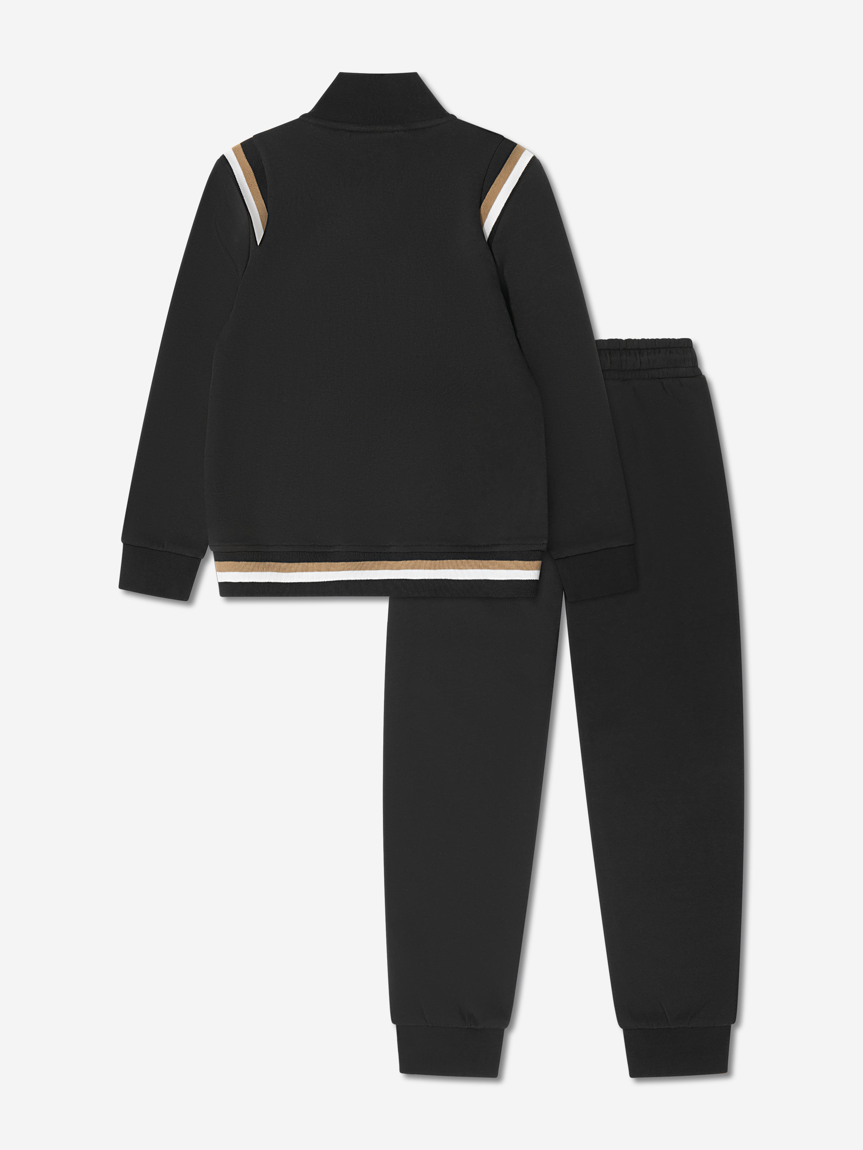 BOSS Boys Logo Tracksuit in Black