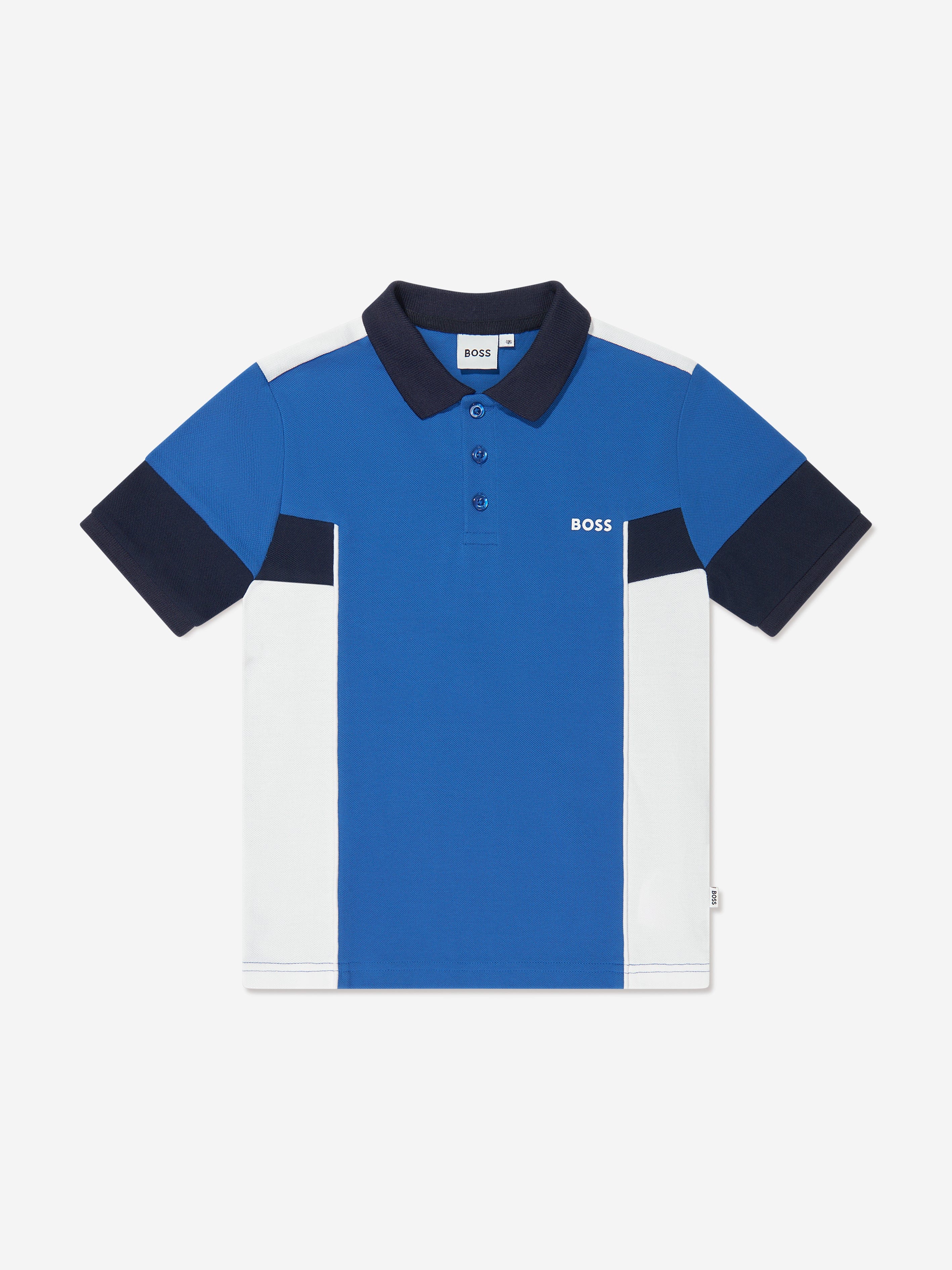 BOSS Boys Polo Shirt And Shorts Set in Blue