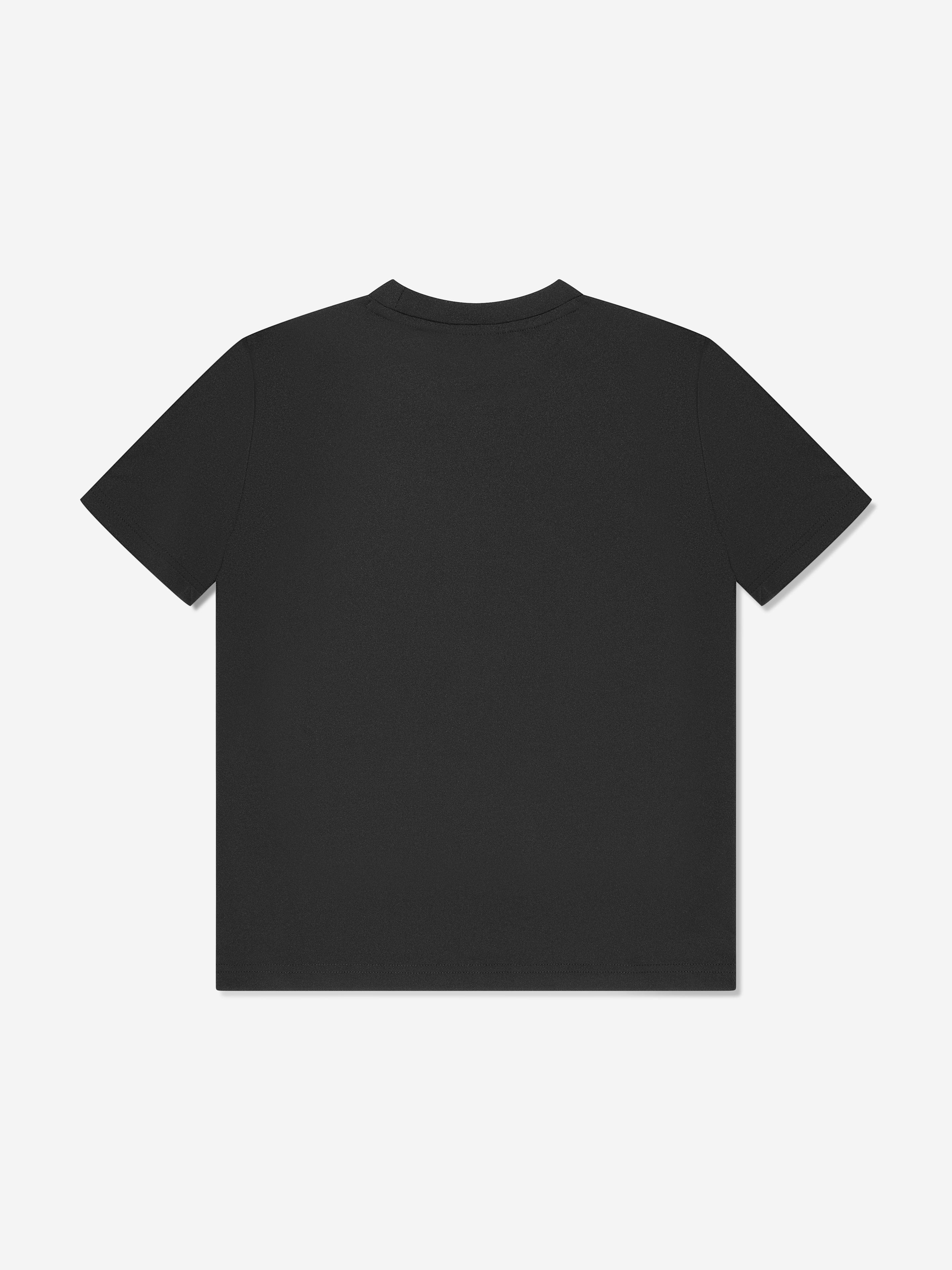 BOSS Boys Logo Print T-Shirt in Black