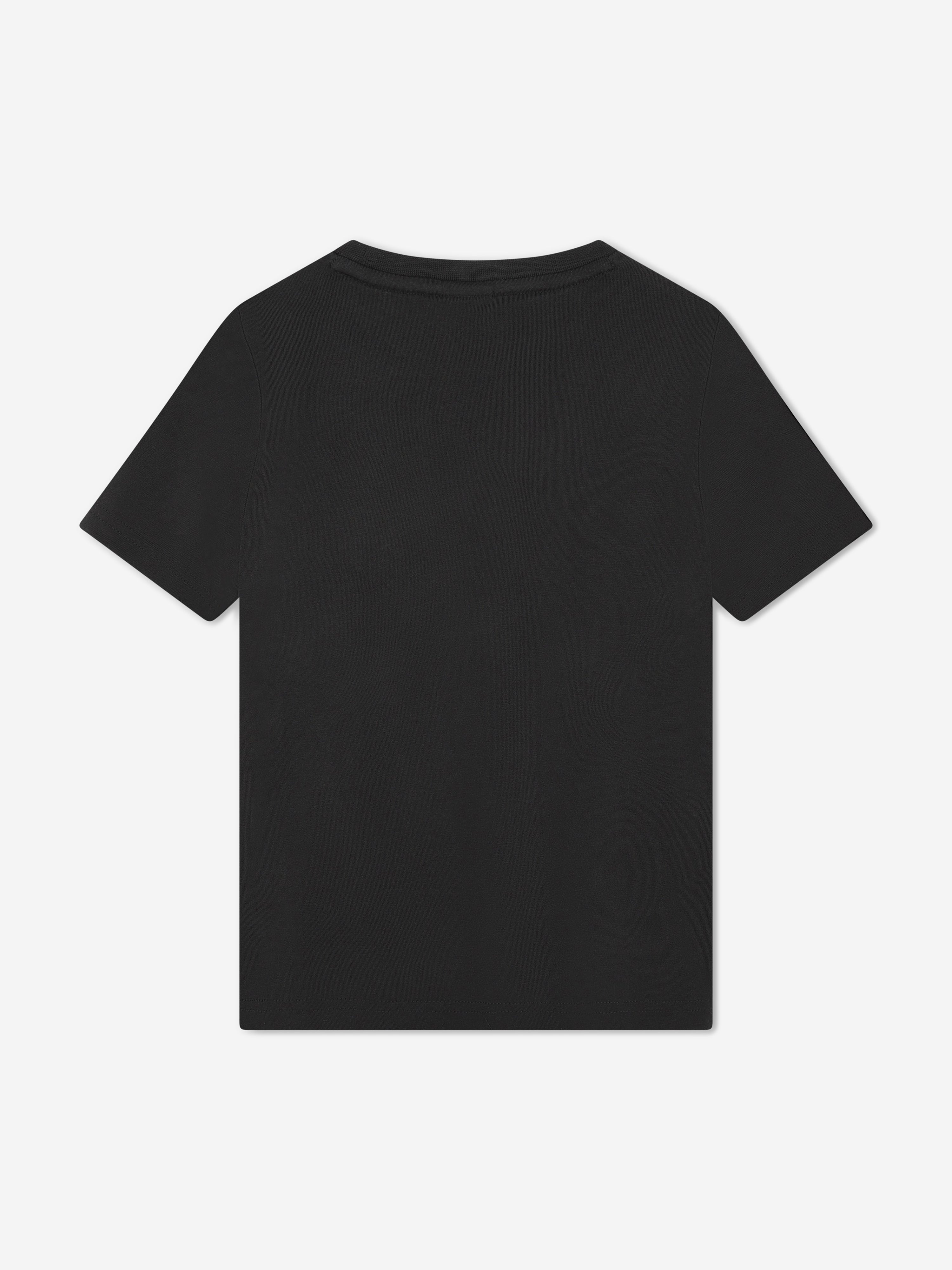 BOSS Boys Multi Logo Print T-Shirt in Black