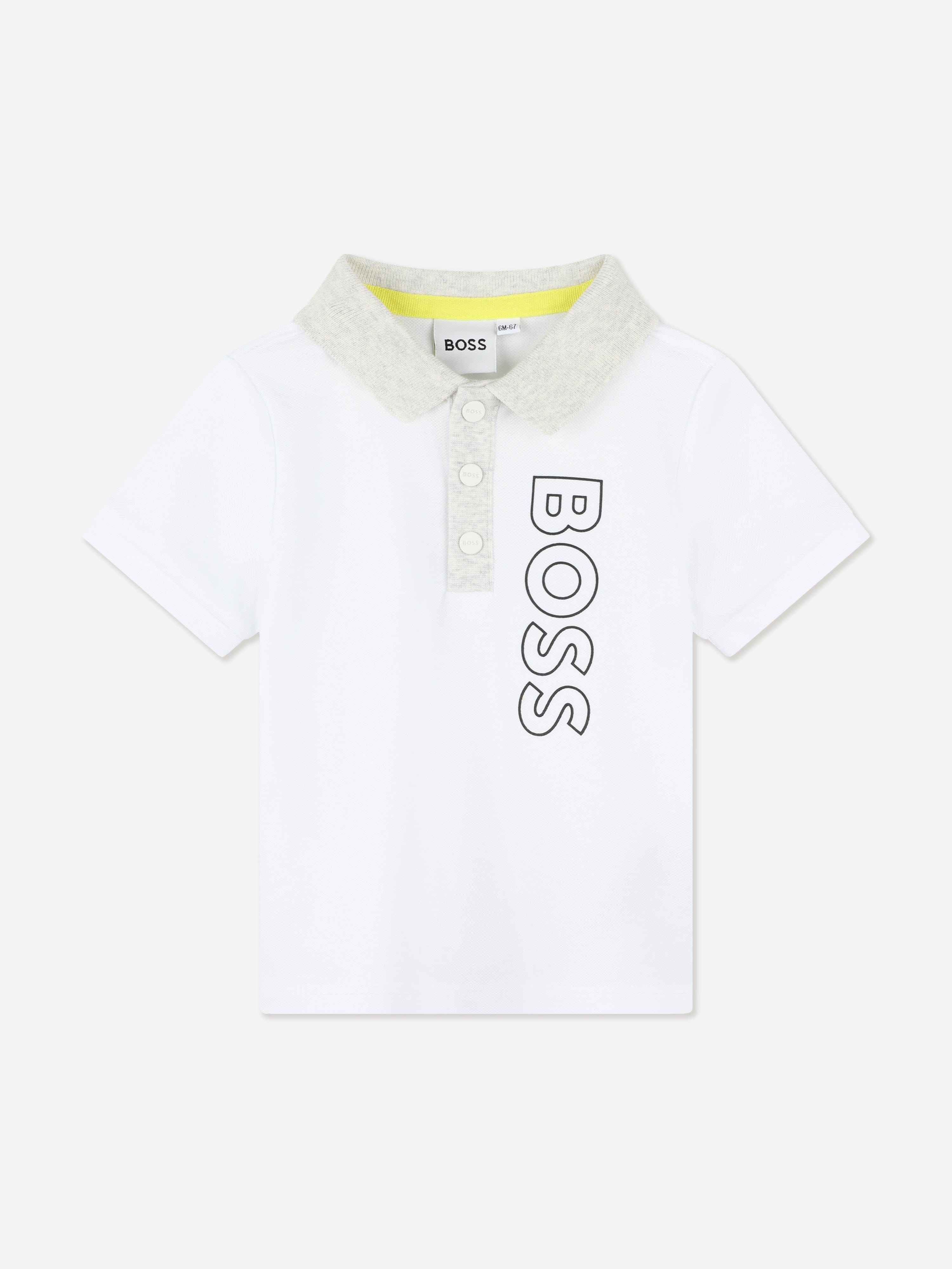 BOSS Baby Boys Polo Shirt And Shorts Set in White