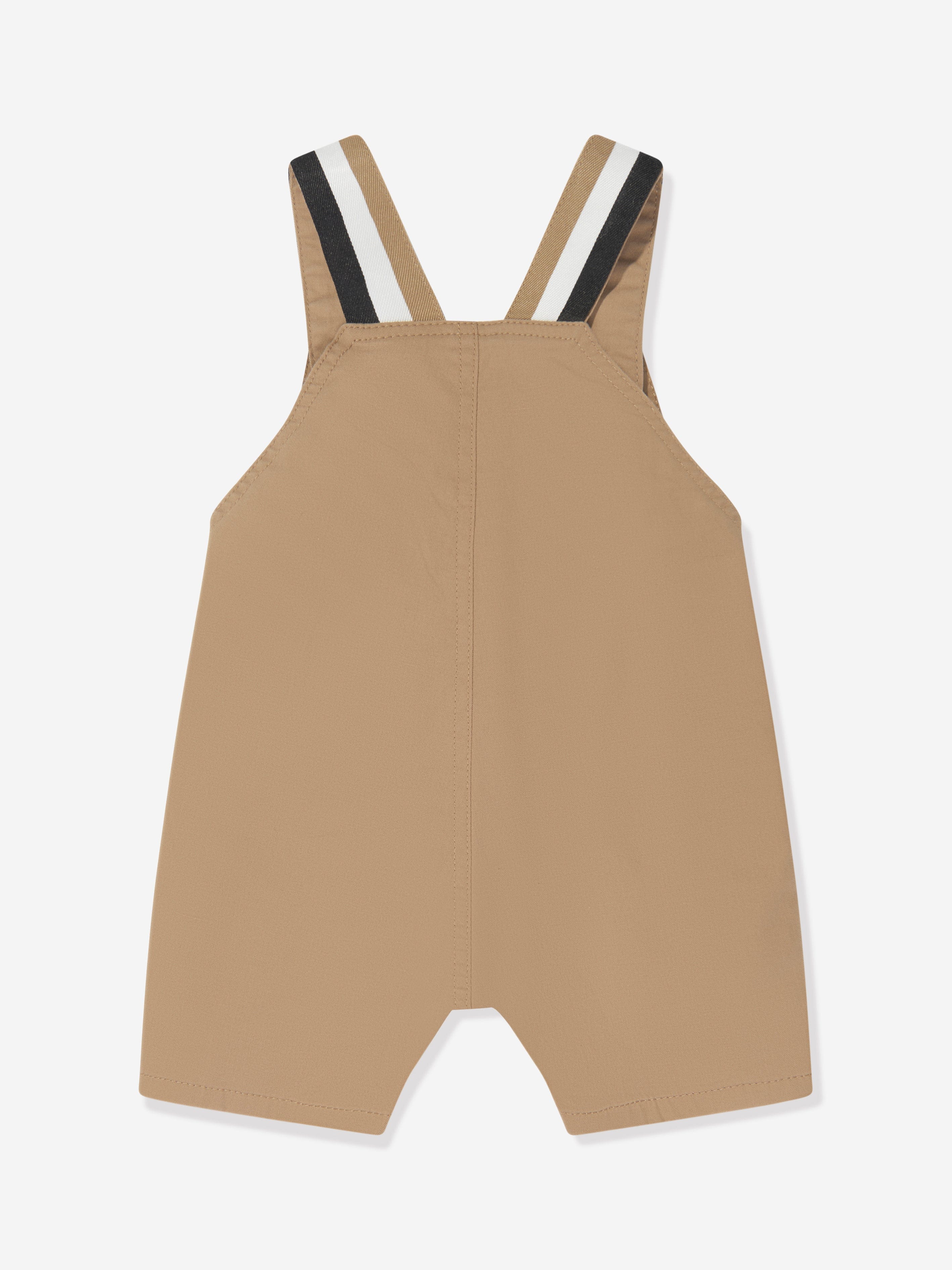 BOSS Baby Boys Pocket Dungarees in Beige