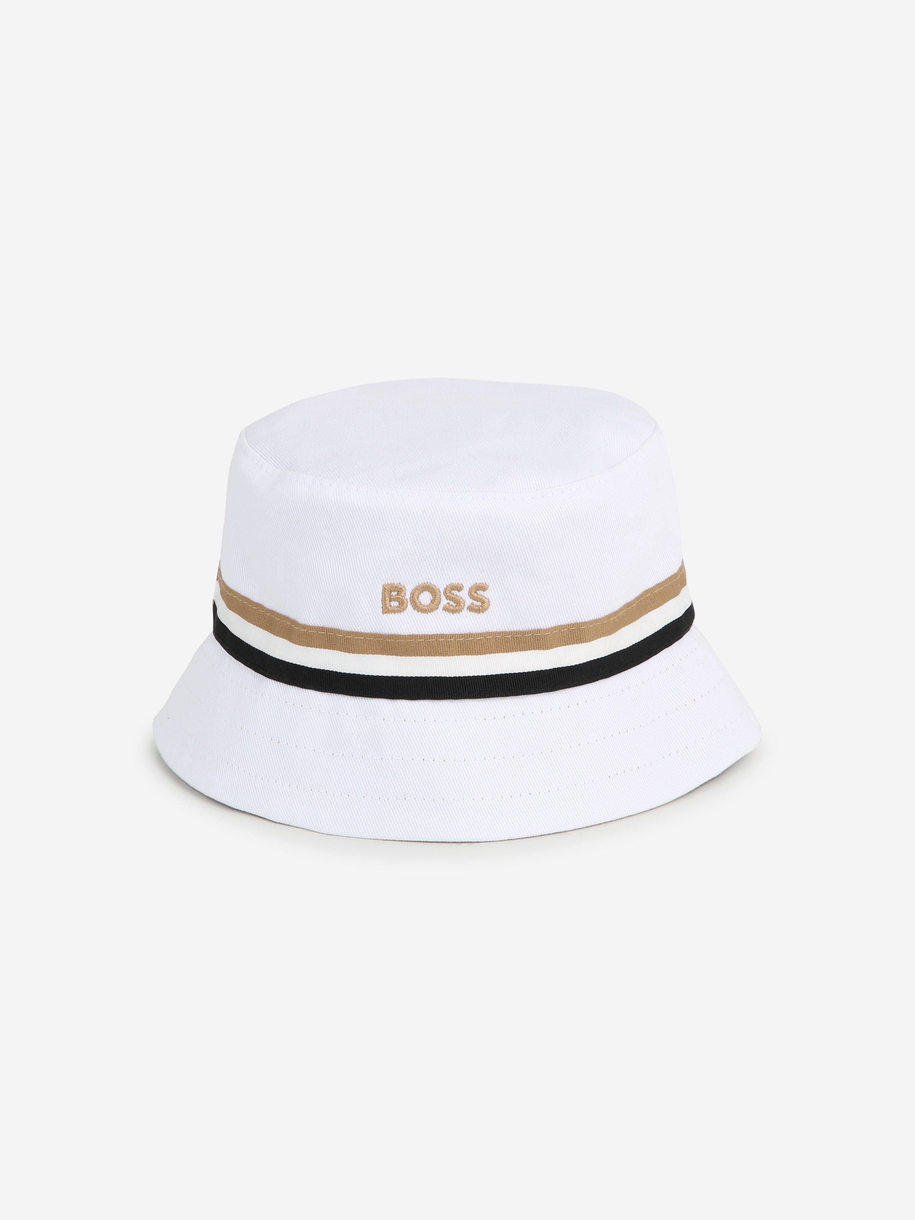 BOSS Baby Boys Reversible Bucket Hat in White