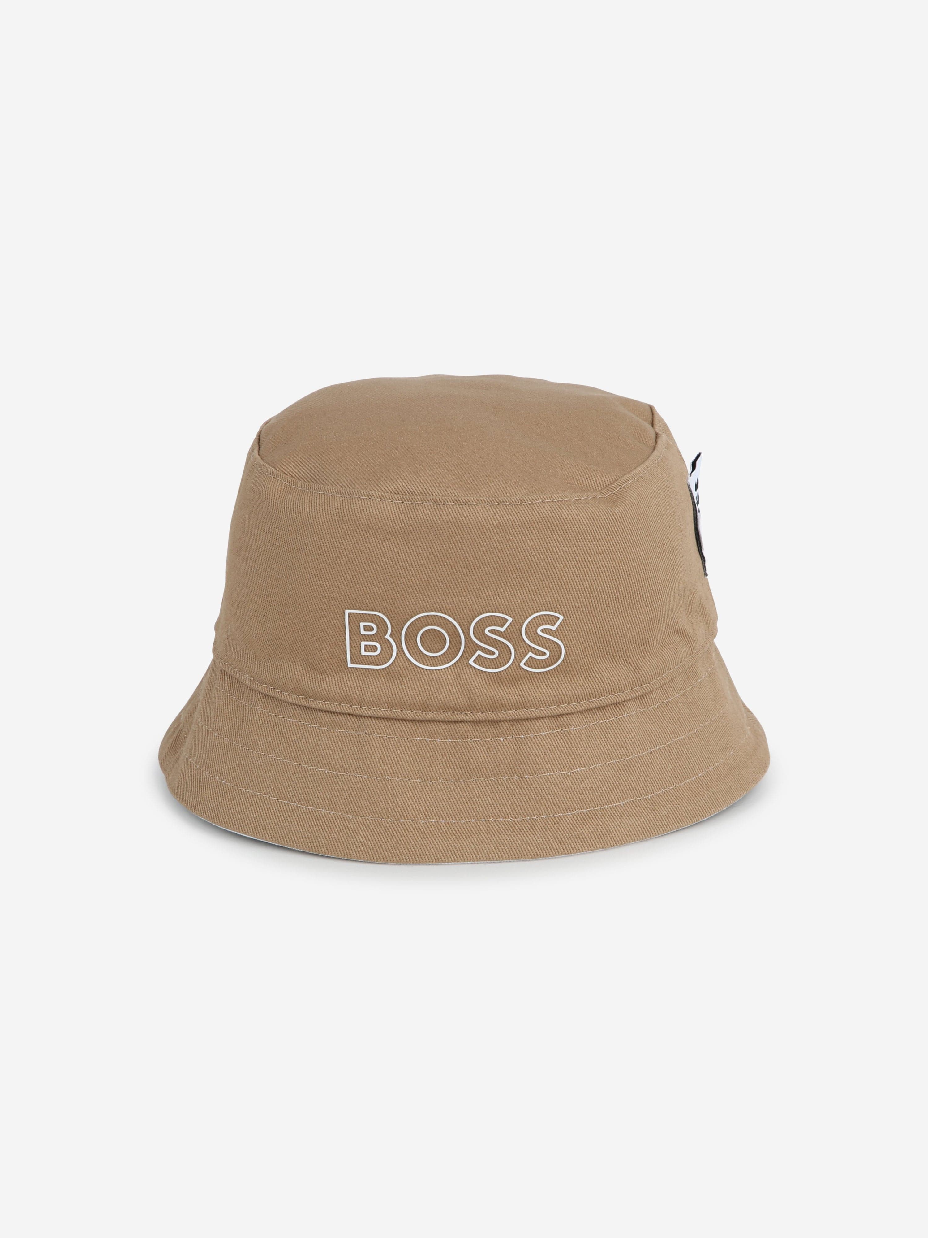 BOSS Baby Boys Reversible Bucket Hat in White