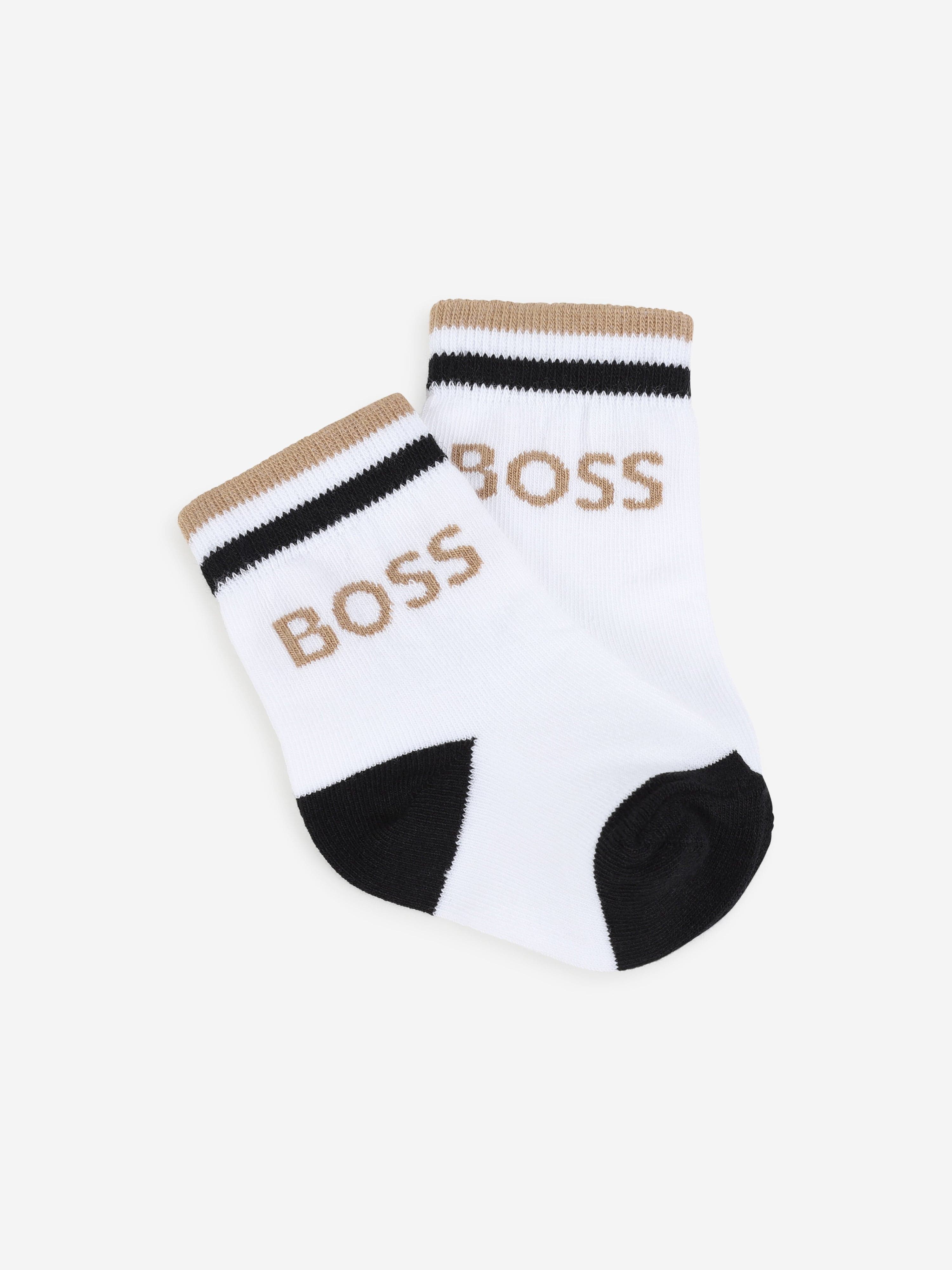 BOSS Baby Boys Set of Socks (3 Pairs) in White