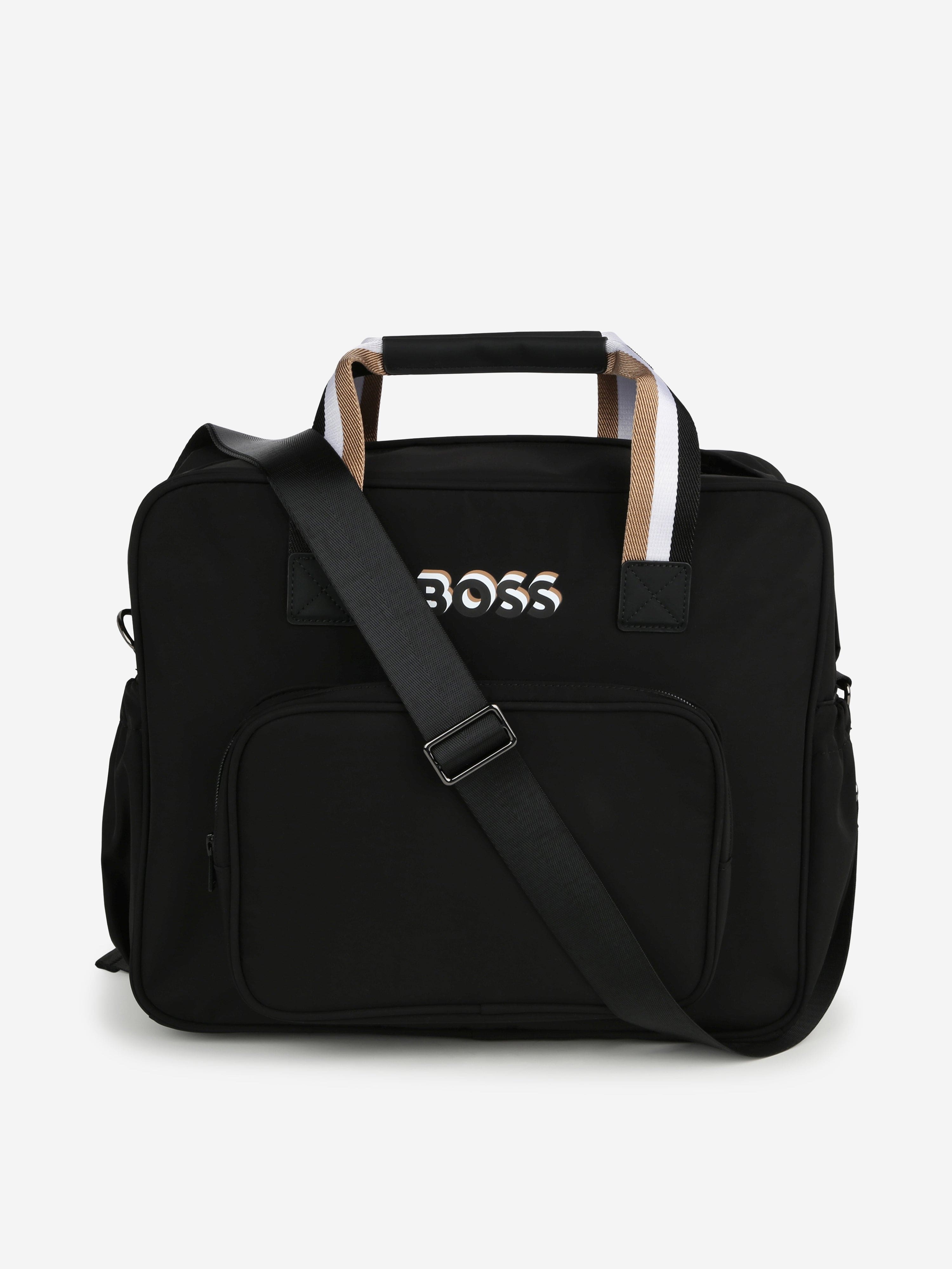 BOSS Baby Logo Changing Bag in Black (37cm)