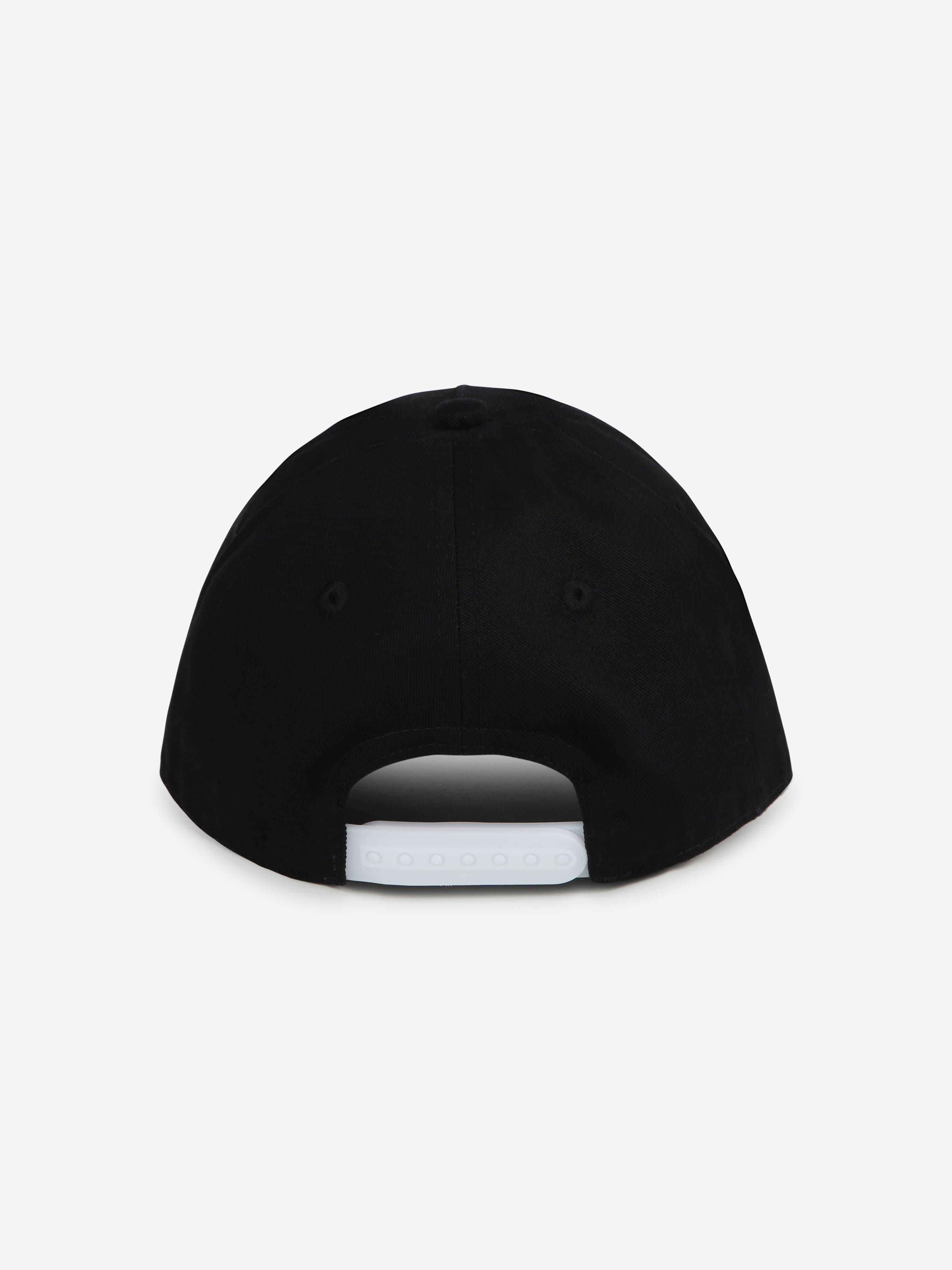 BOSS Boys Logo Print Cap in Black