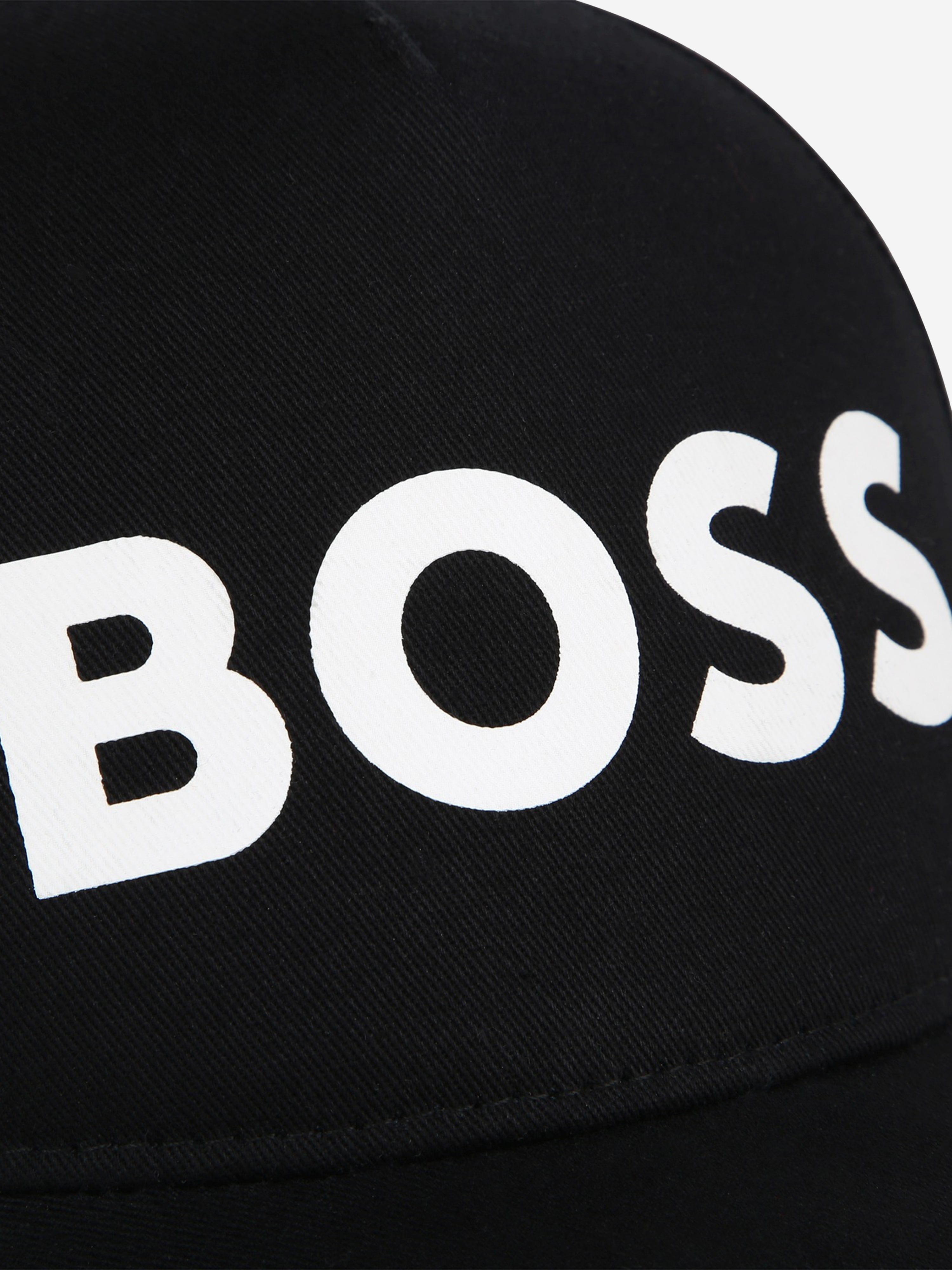 BOSS Boys Logo Print Cap in Black