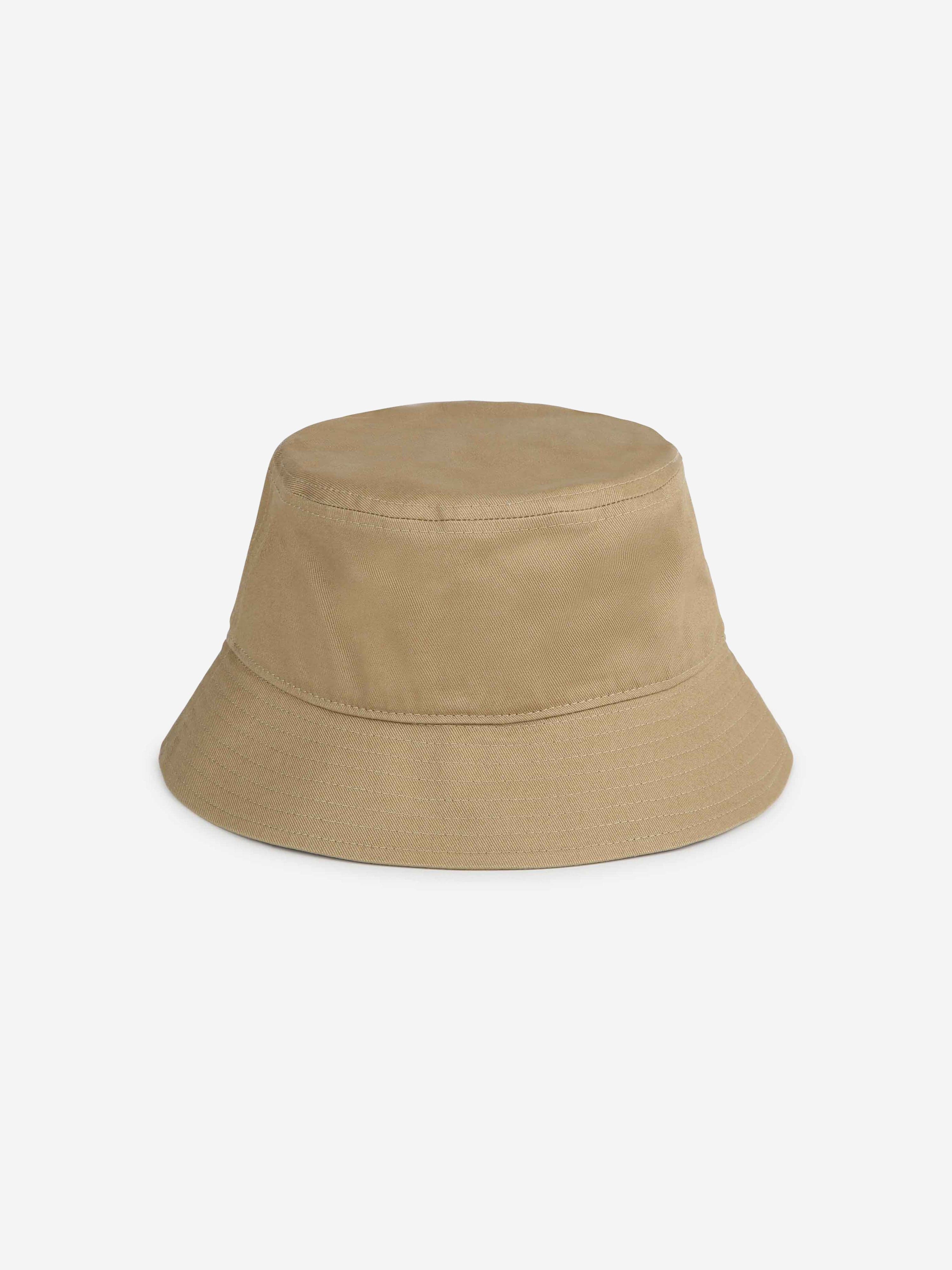 BOSS Boys Logo Bucket Hat in Beige