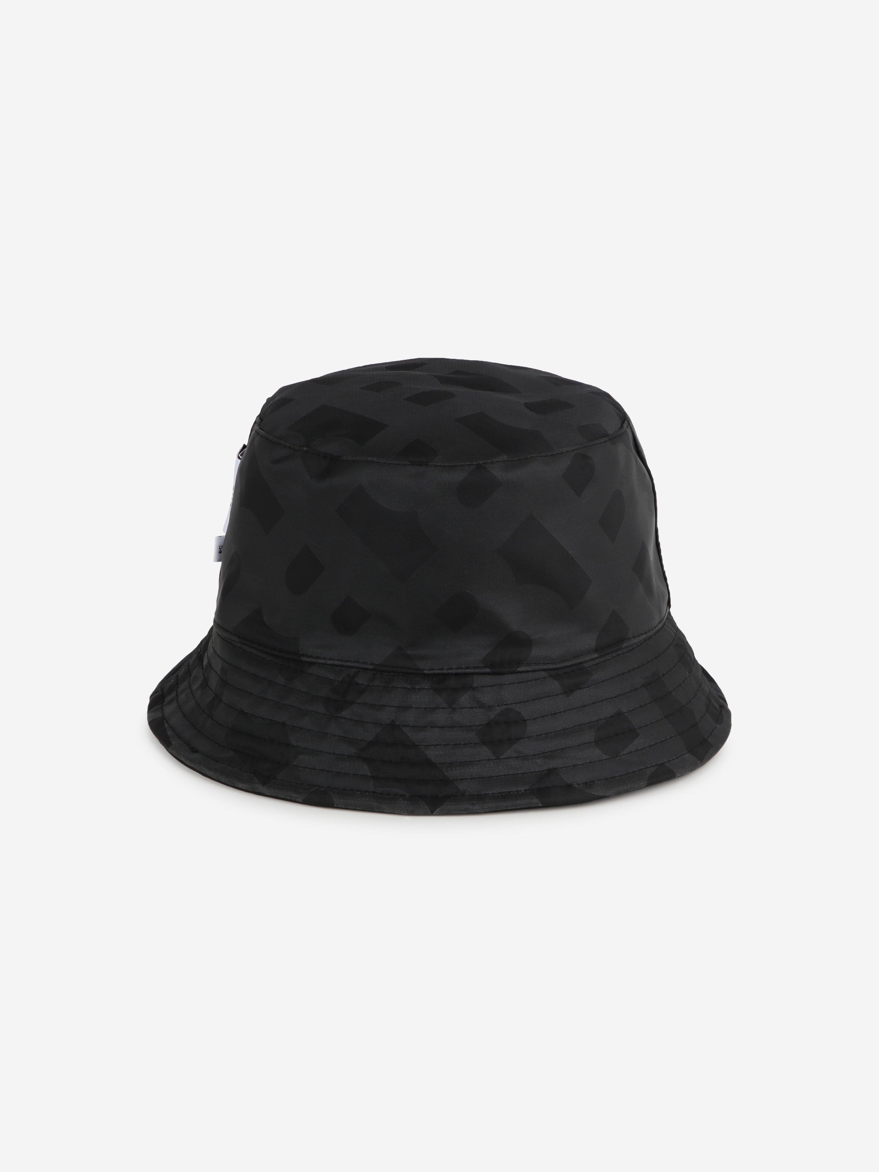 BOSS Boys Reversible Bucket Hat in Black