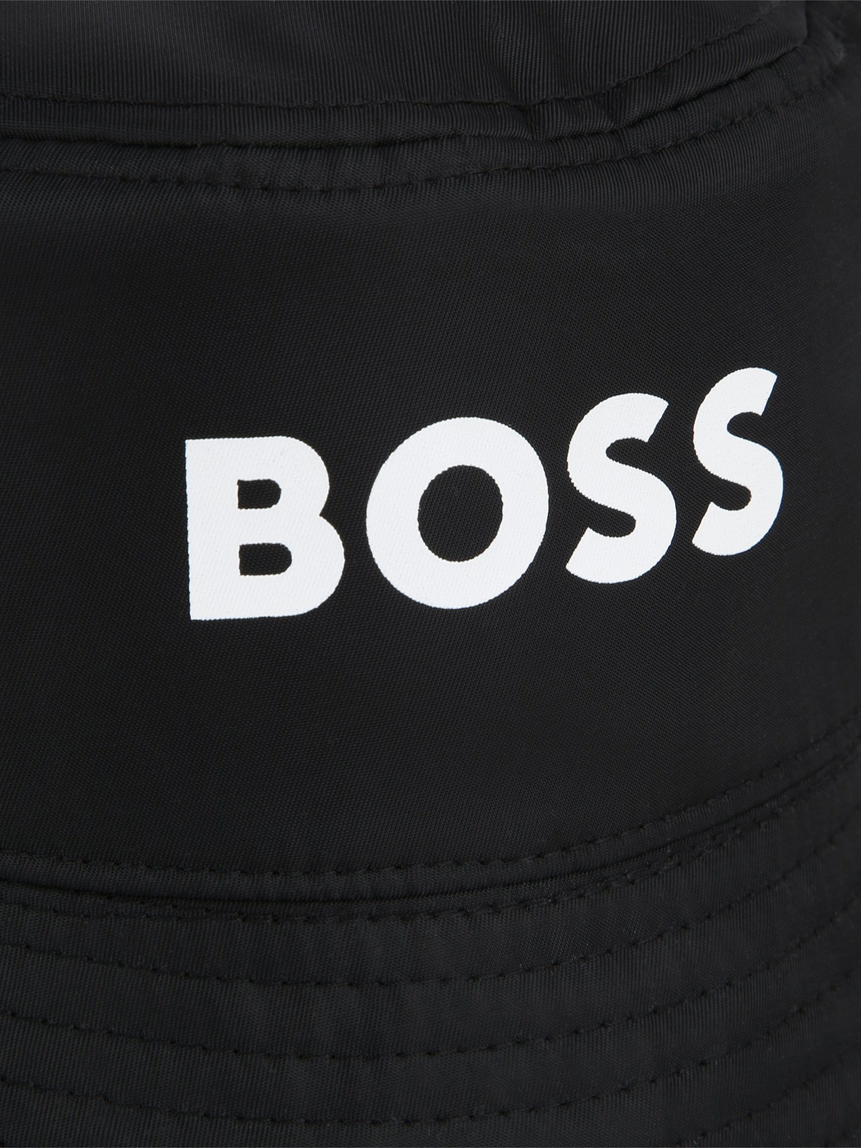 BOSS Boys Reversible Bucket Hat in Black