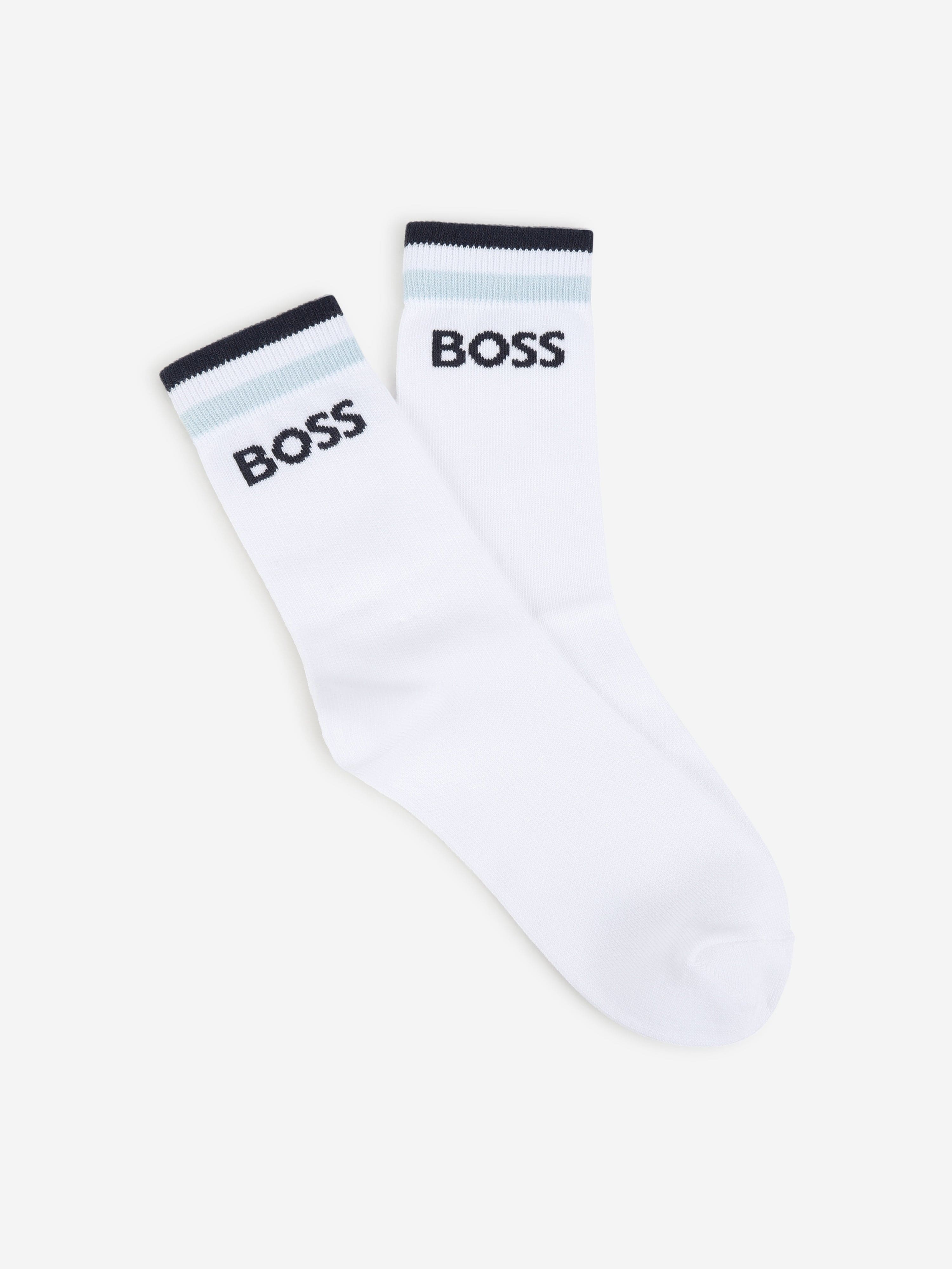 BOSS Boys Set of Socks (2 Pairs) in Navy