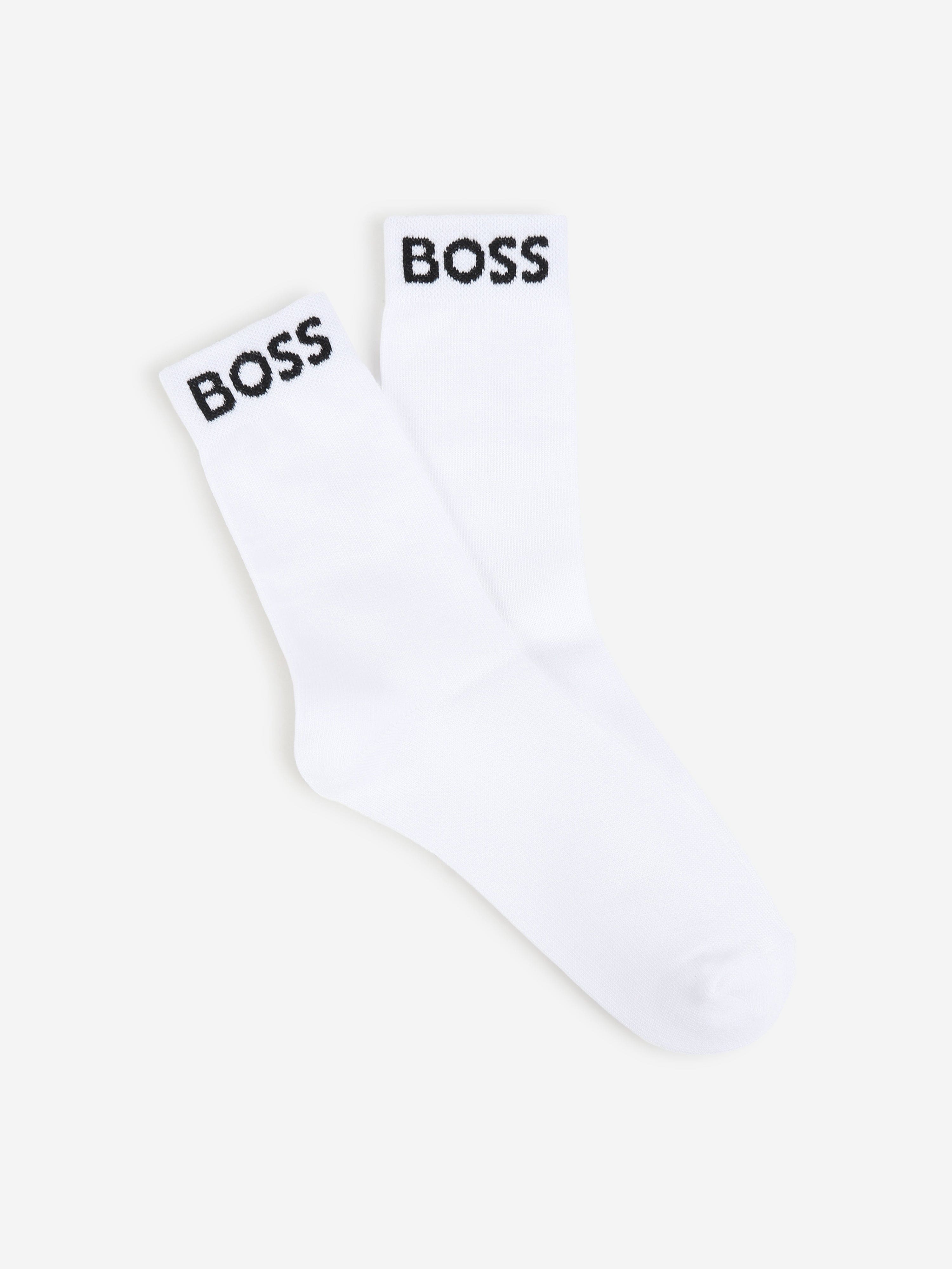 BOSS Boys Set of Socks (2 Pairs) in Grey