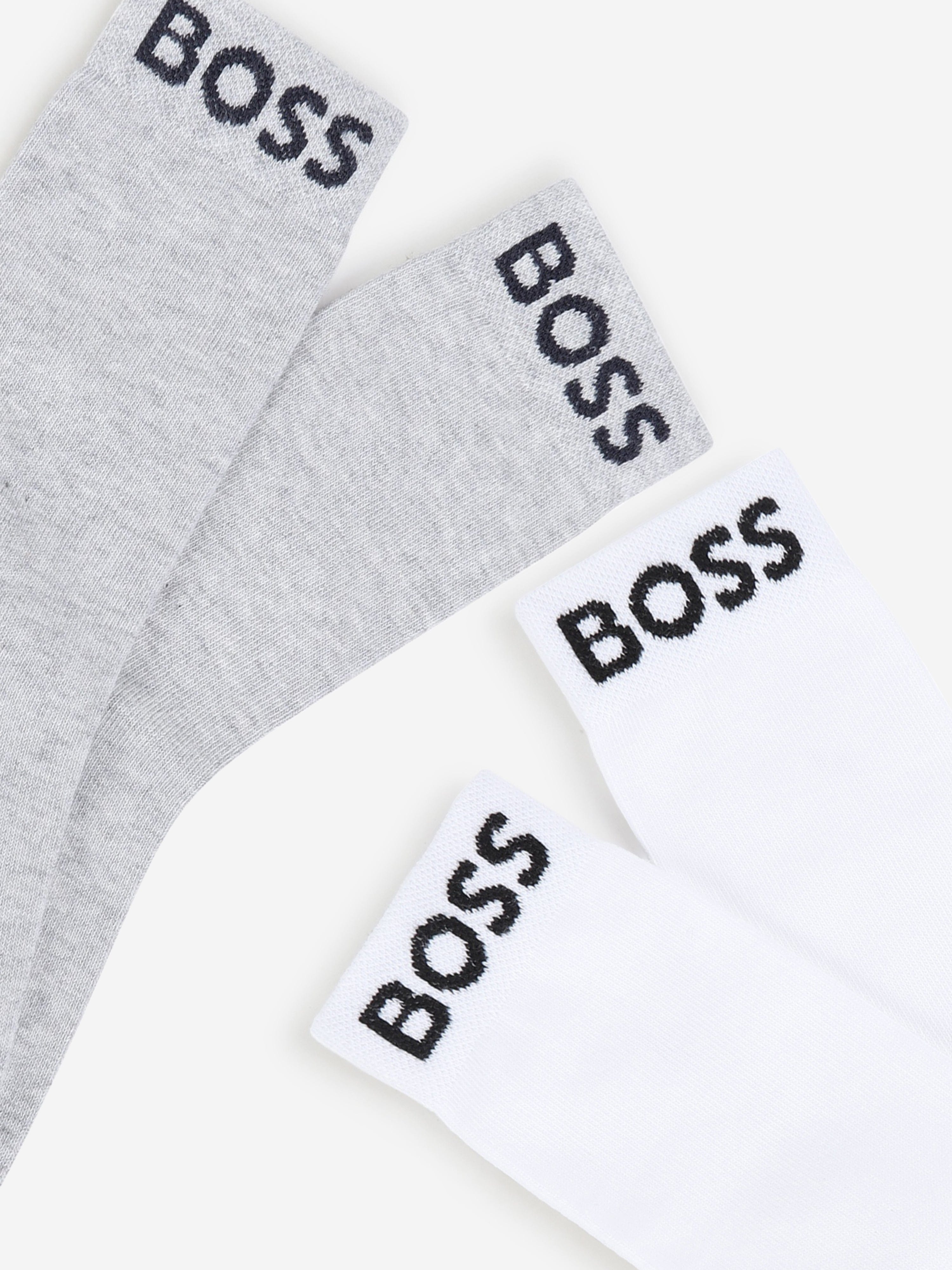 BOSS Boys Set of Socks (2 Pairs) in Grey