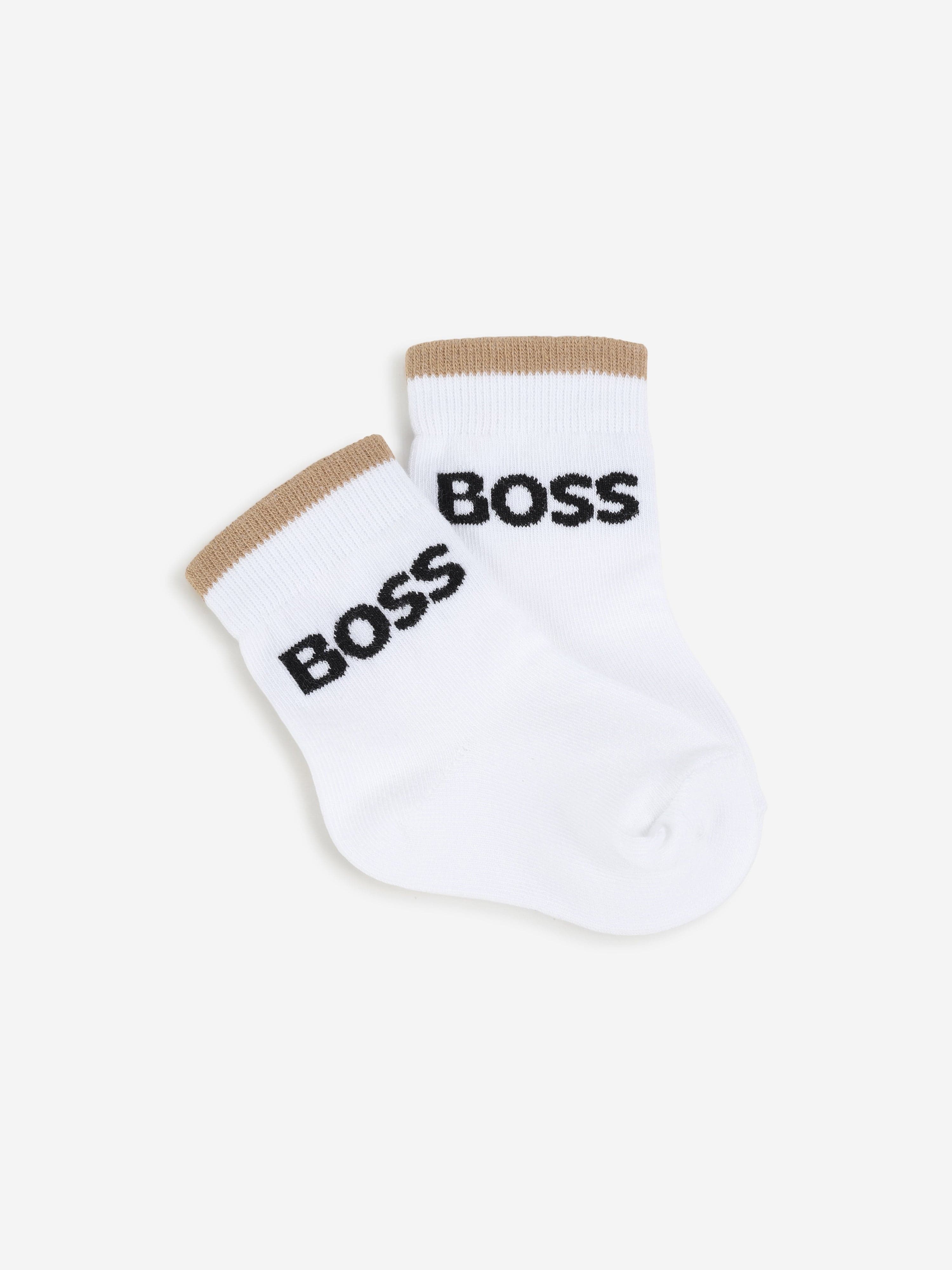 BOSS Baby Boys 3 Pairs Of Socks Set in White