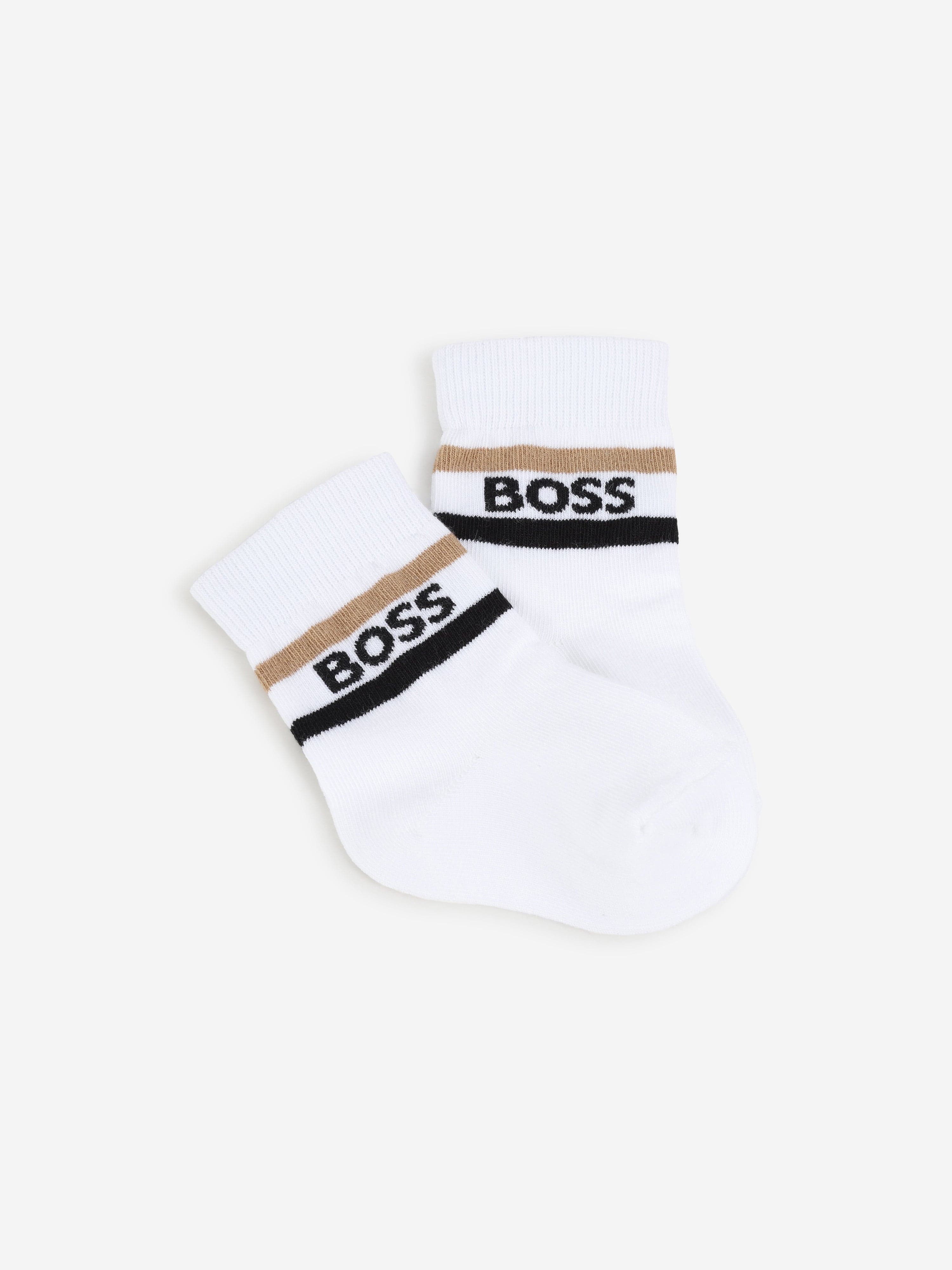 BOSS Baby Boys 3 Pairs Of Socks Set in White