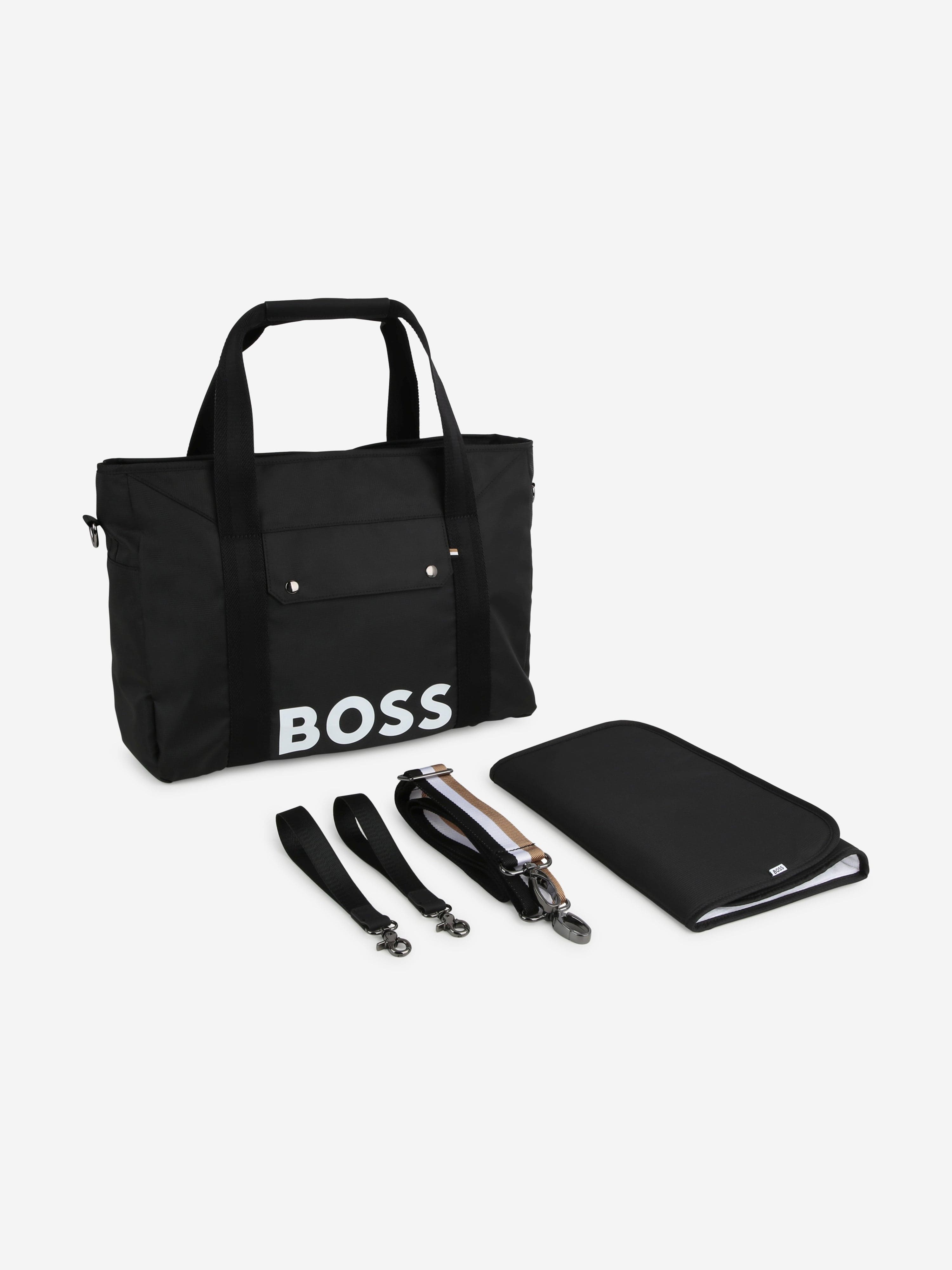 BOSS Baby Logo Changing Bag in Black (42cm)