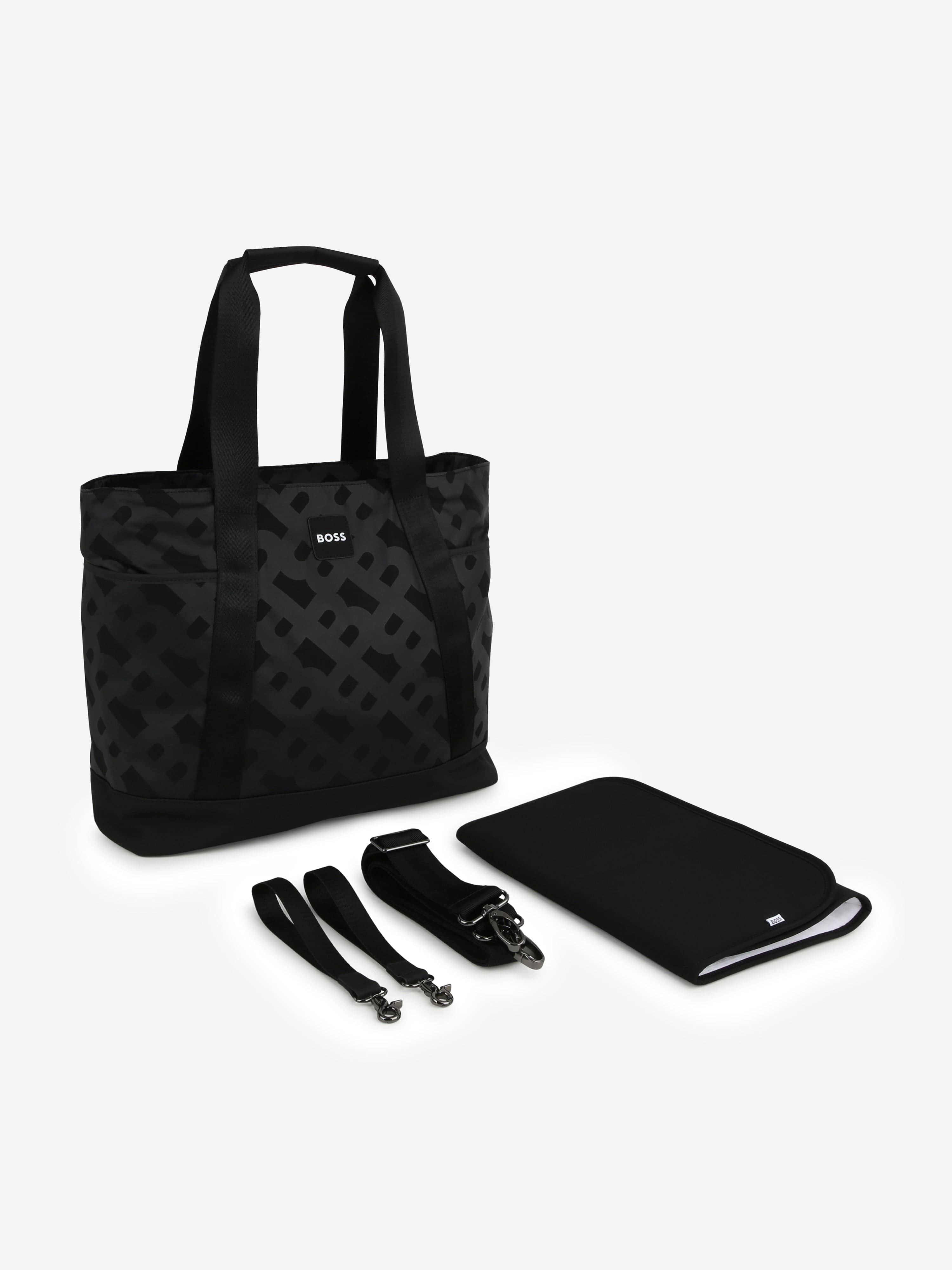 BOSS Baby Monogram Changing Bag in Black (47cm)