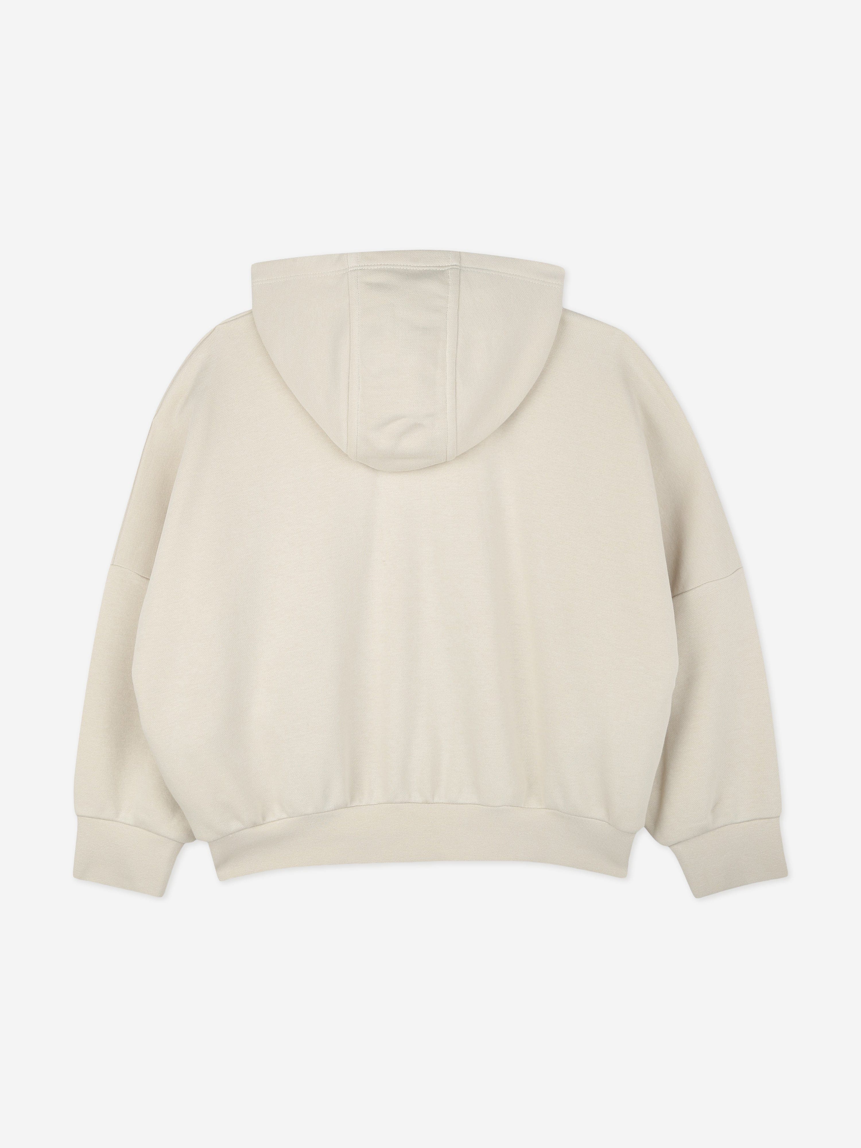 BOSS Girls Double B Zip Up Top in Beige