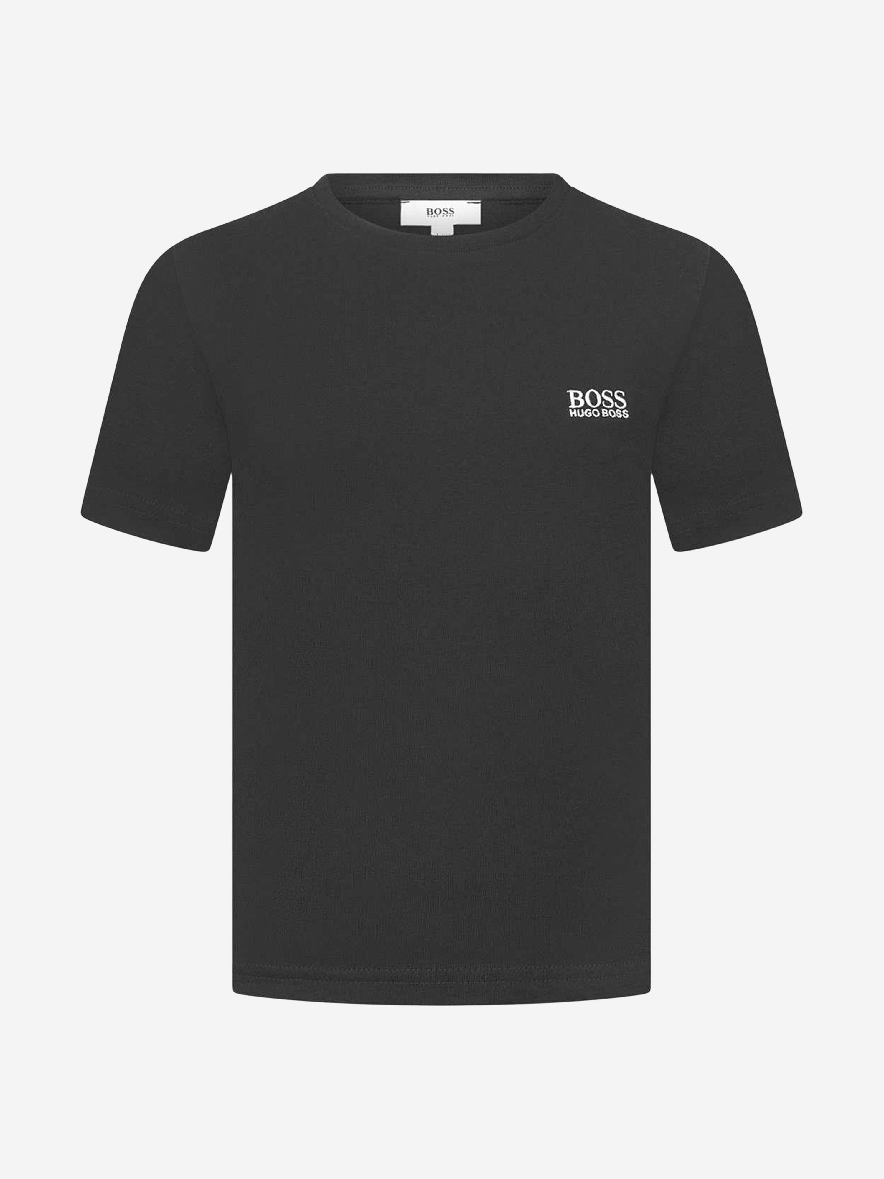 BOSS Boys Cotton Jersey Embroidered Logo T-Shirt