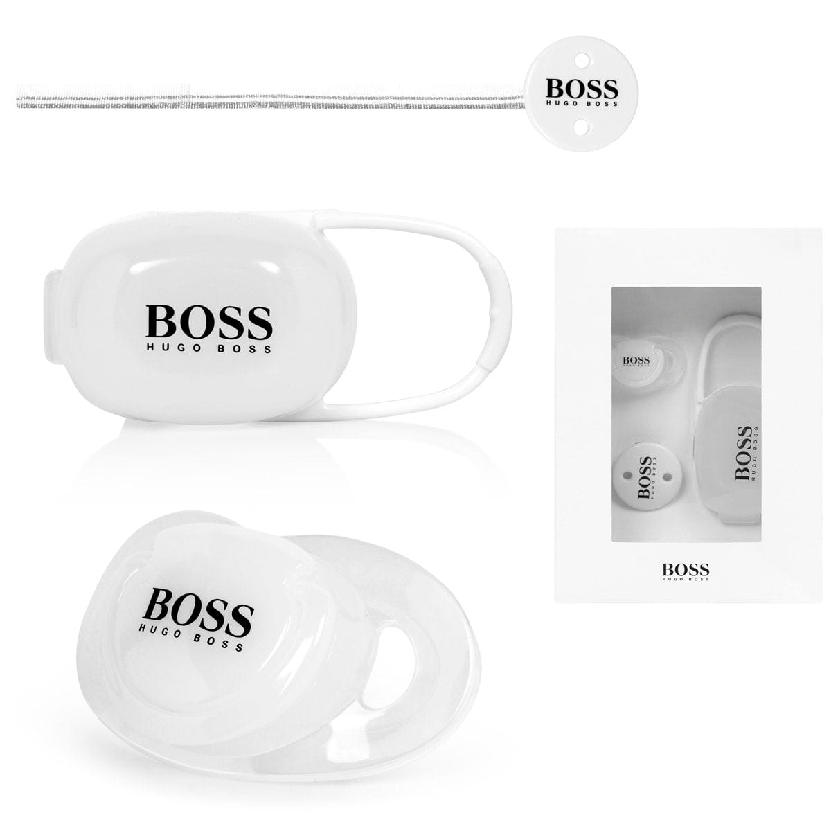 BOSS Baby Unisex Pacifier And Clip Gift Set