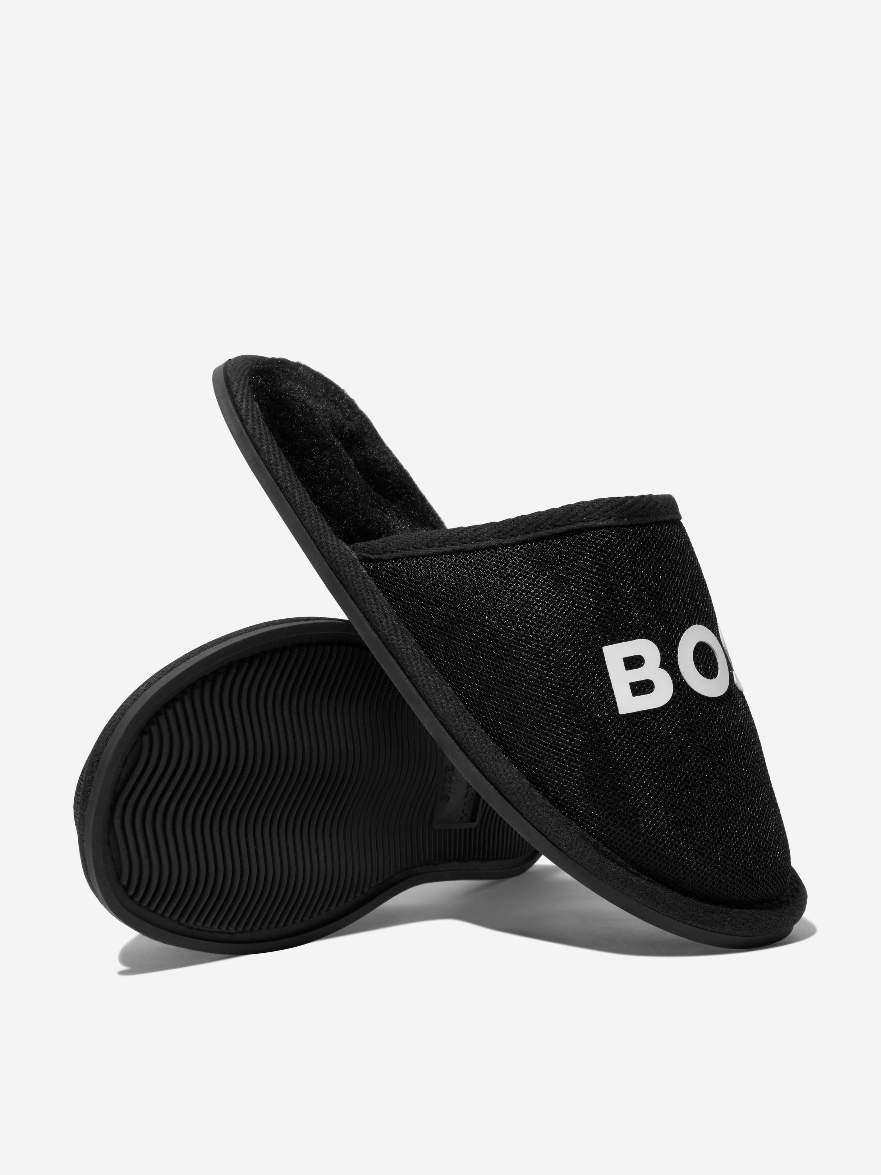 BOSS Boys Logo Slippers