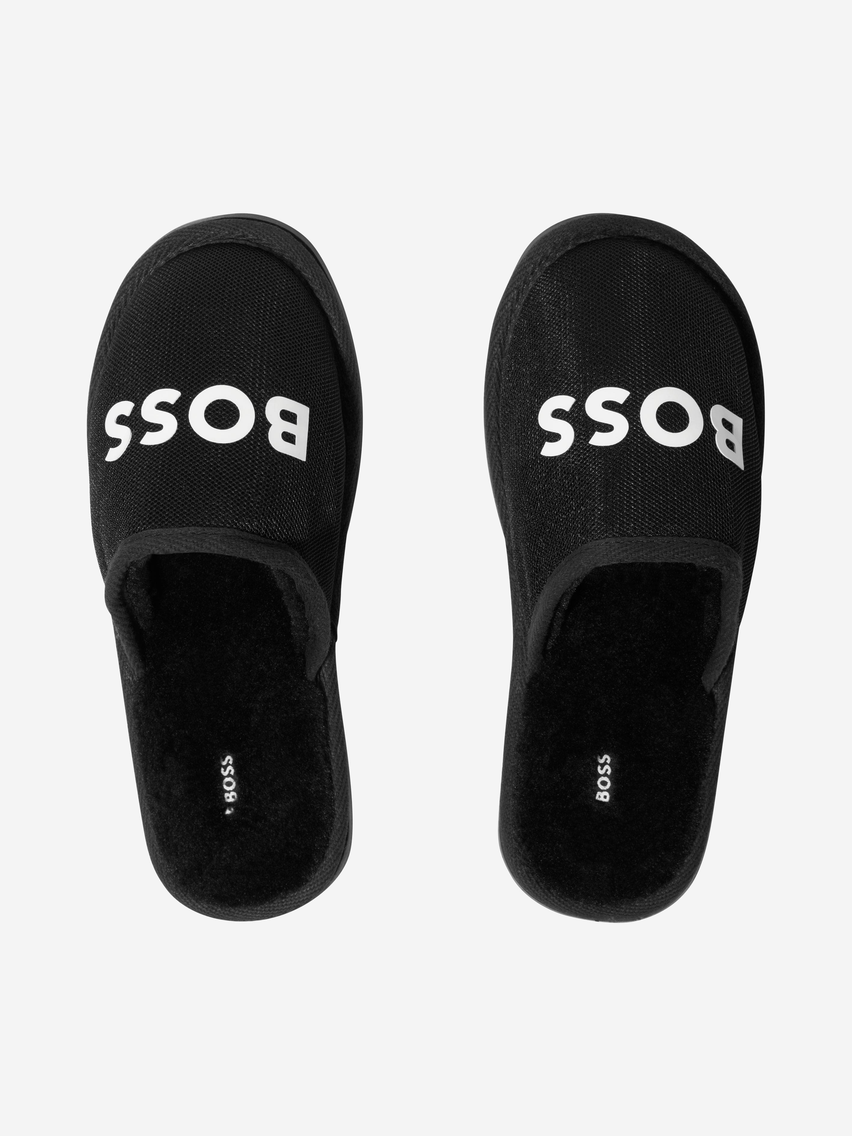 BOSS Boys Logo Slippers