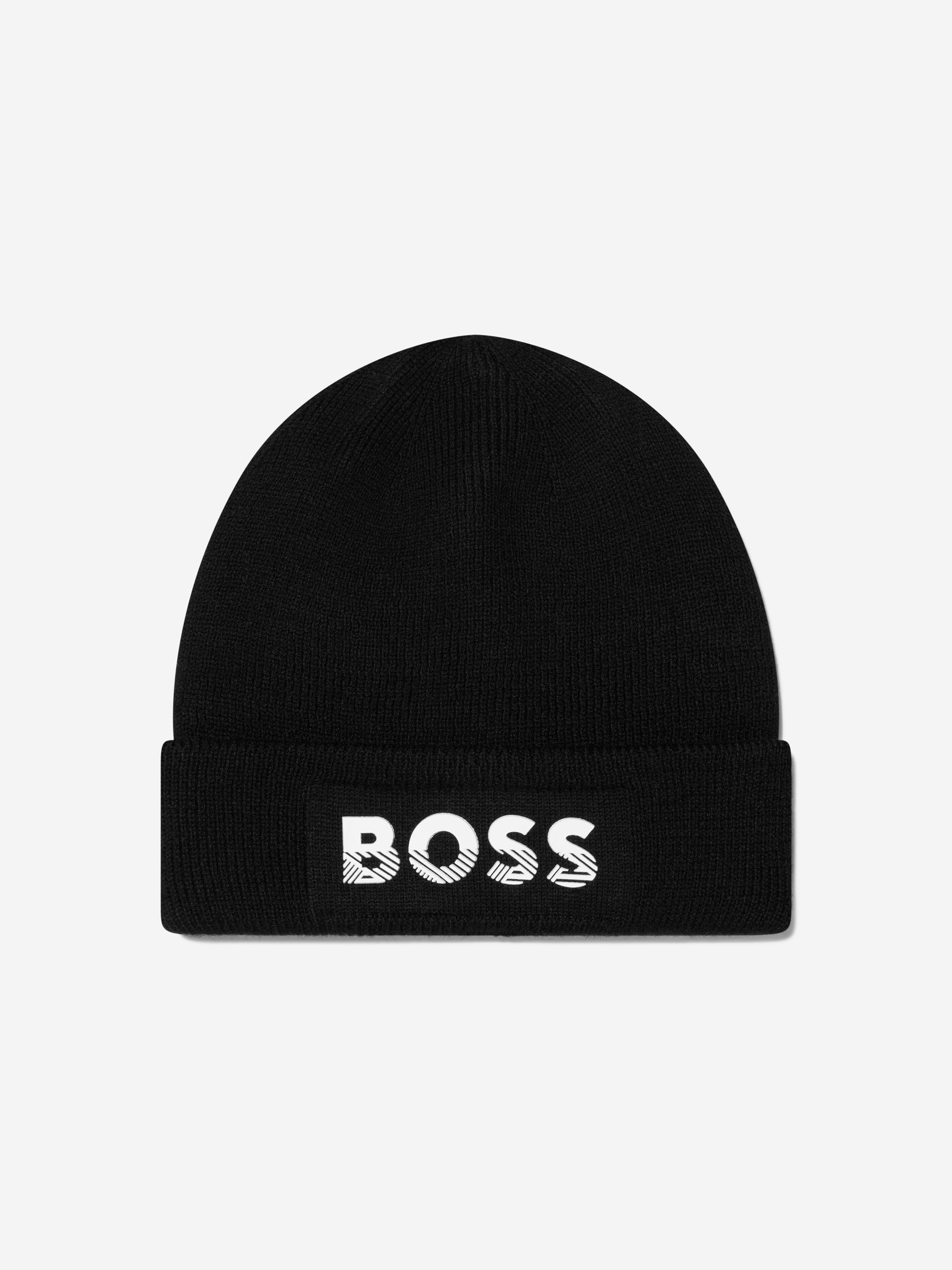 BOSS Boys Knitted Logo Hat