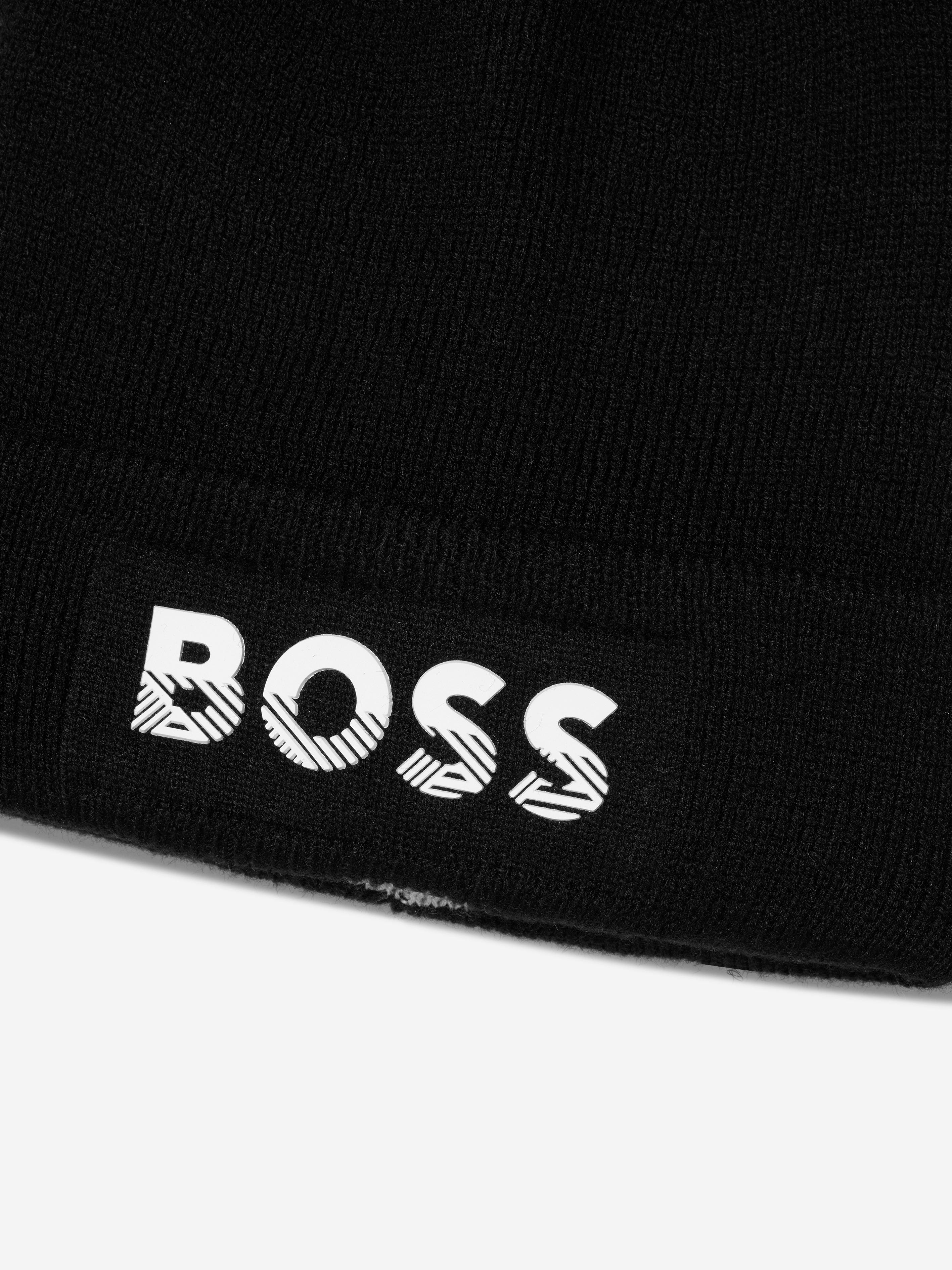 BOSS Boys Knitted Logo Hat