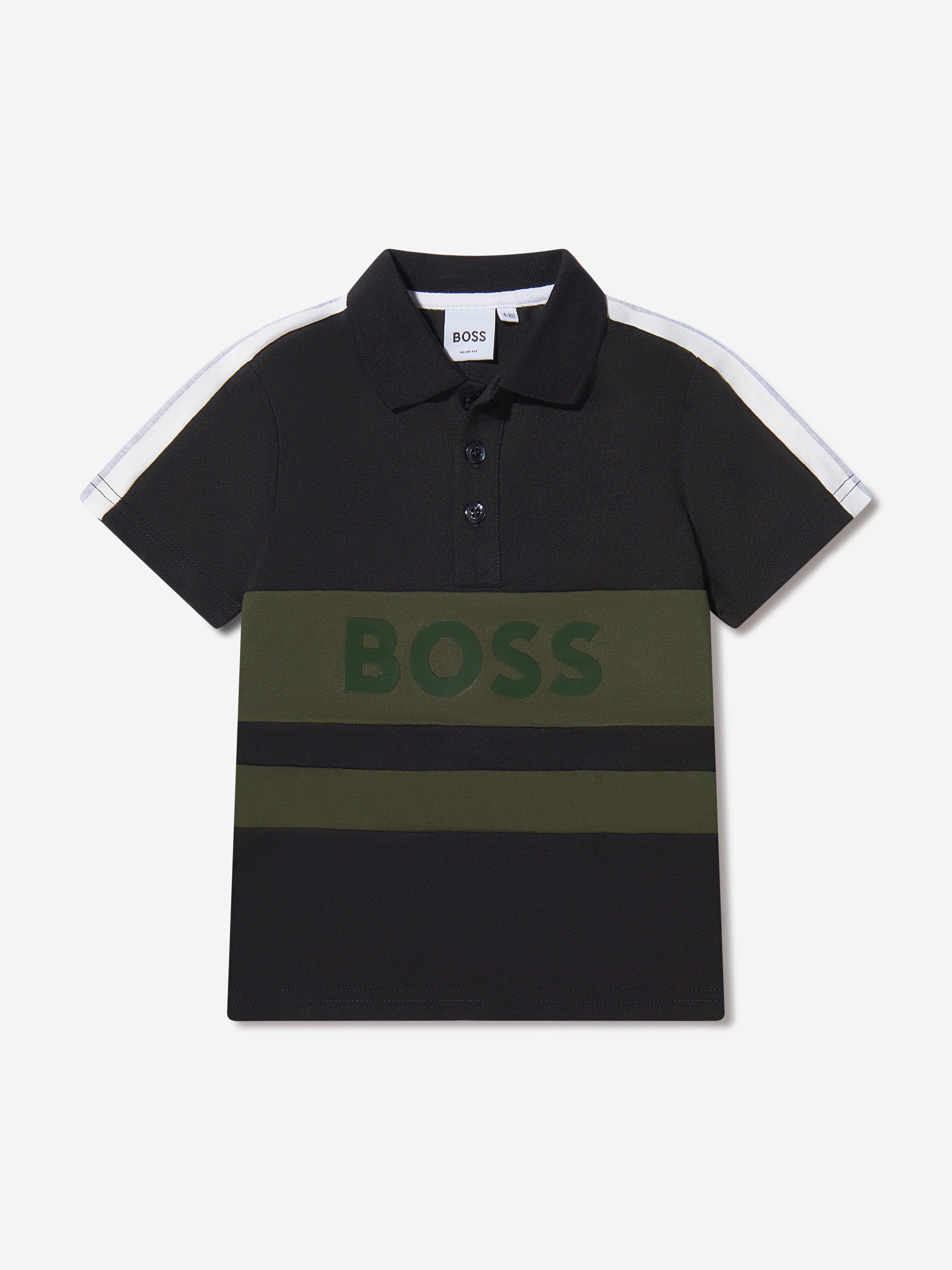 BOSS Boys Logo Print Polo Shirt