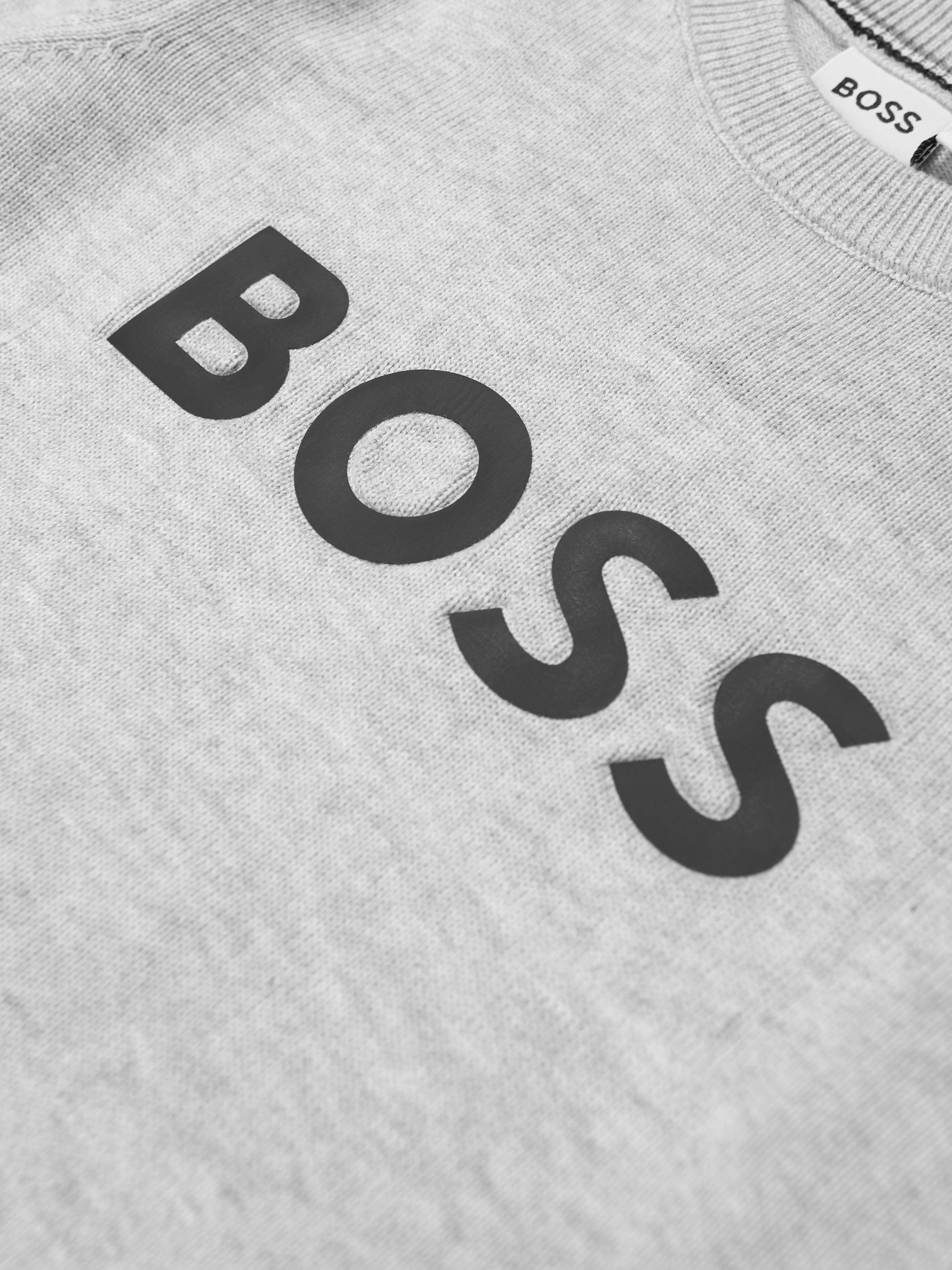 BOSS Boys Embossed Logo Sweatshirt