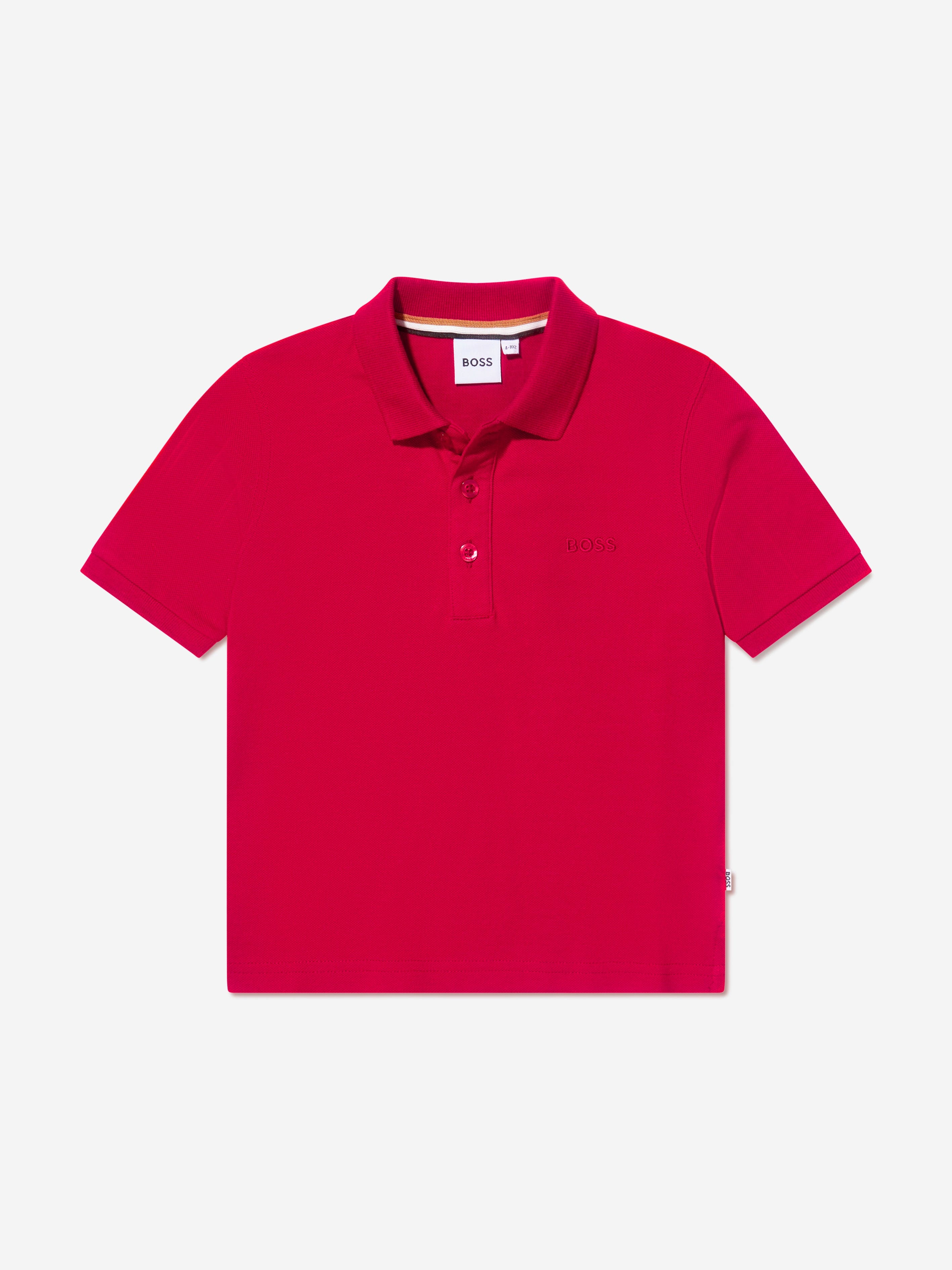 BOSS Boys Cotton Pique Polo Shirt