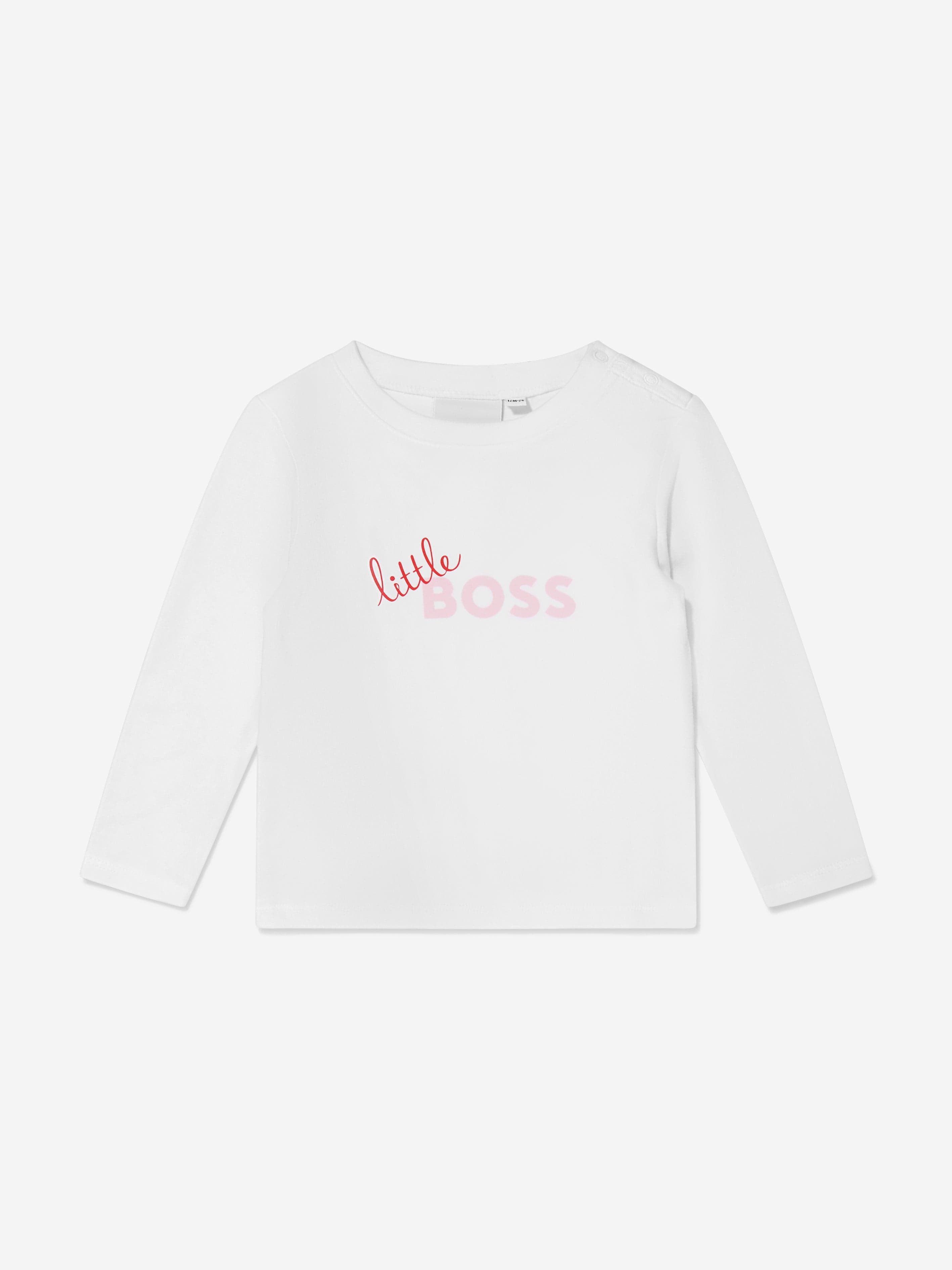 BOSS Baby Girls Organic Cotton T-Shirt