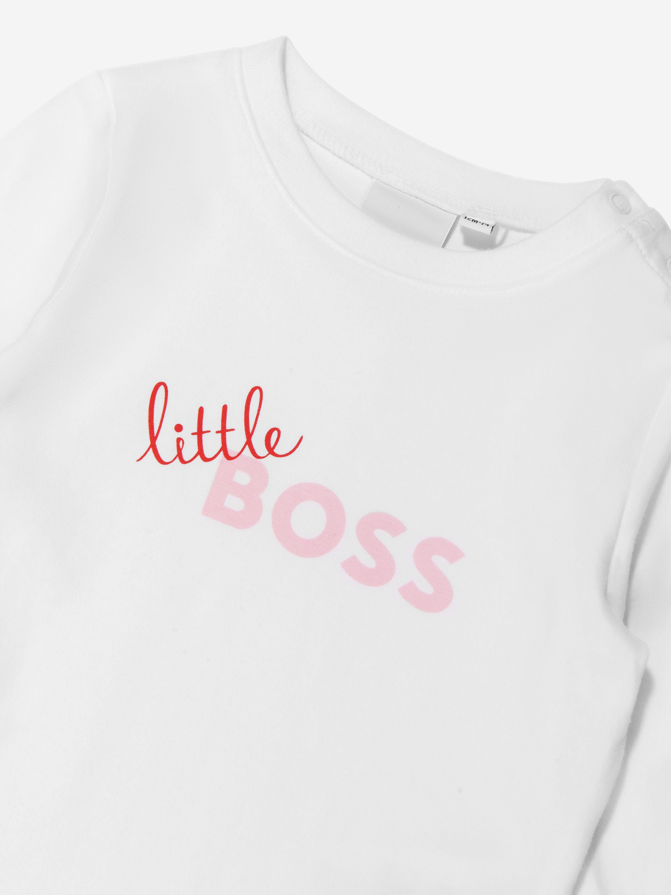 BOSS Baby Girls Organic Cotton T-Shirt