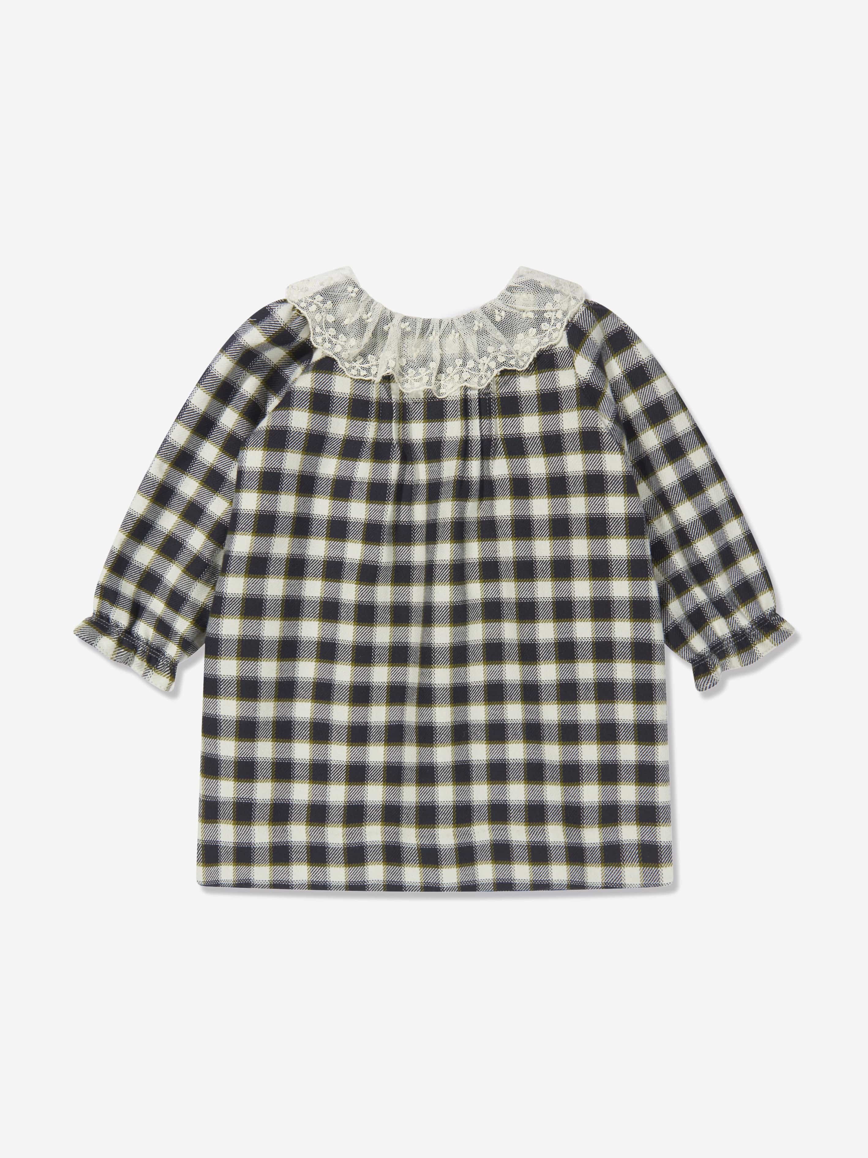 Bonpoint Baby Girls Checked Magnolia Dress